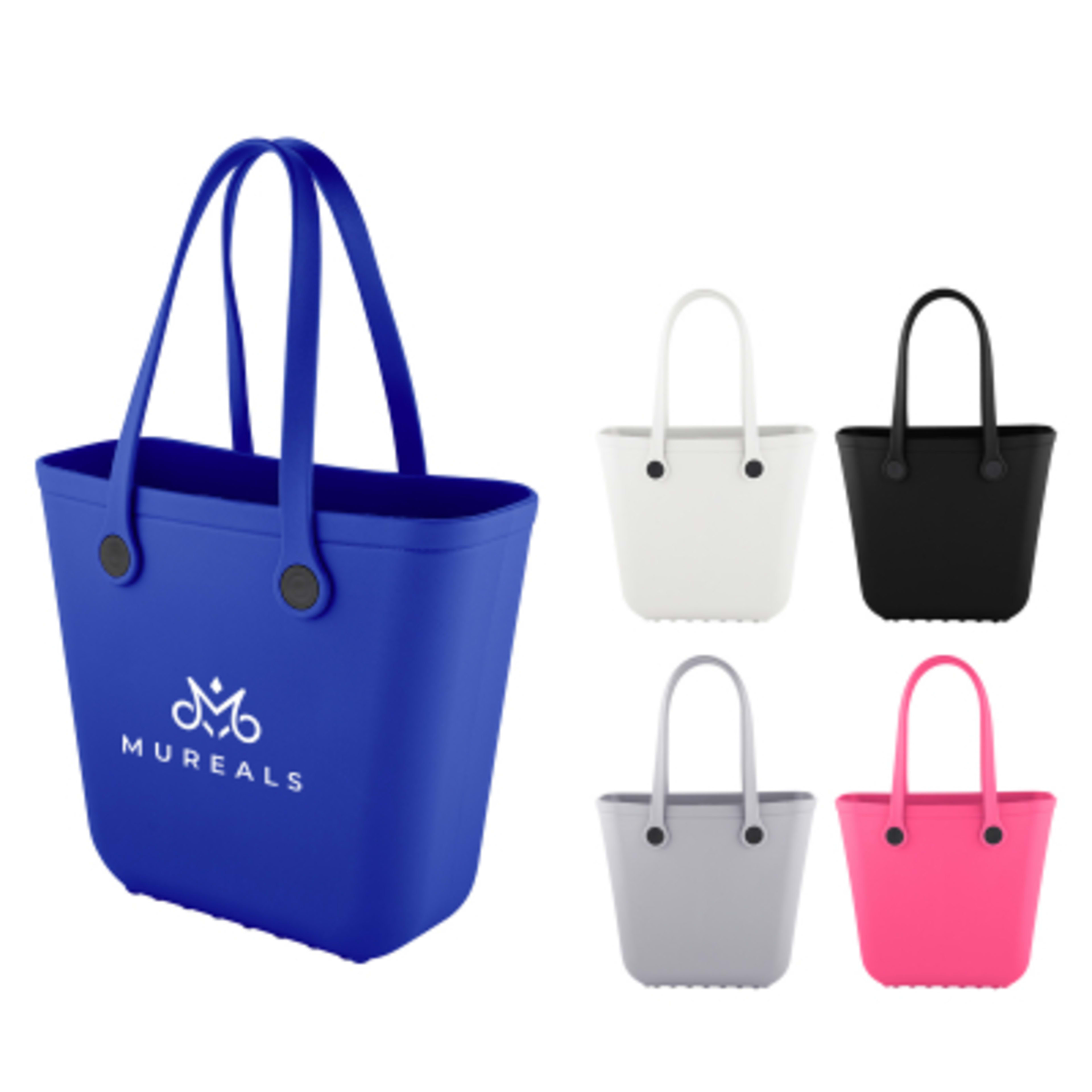 Custom Tote Bag EVA Rubber Beach Waterproof - 15 x 13 in - Group Shot - product view 1