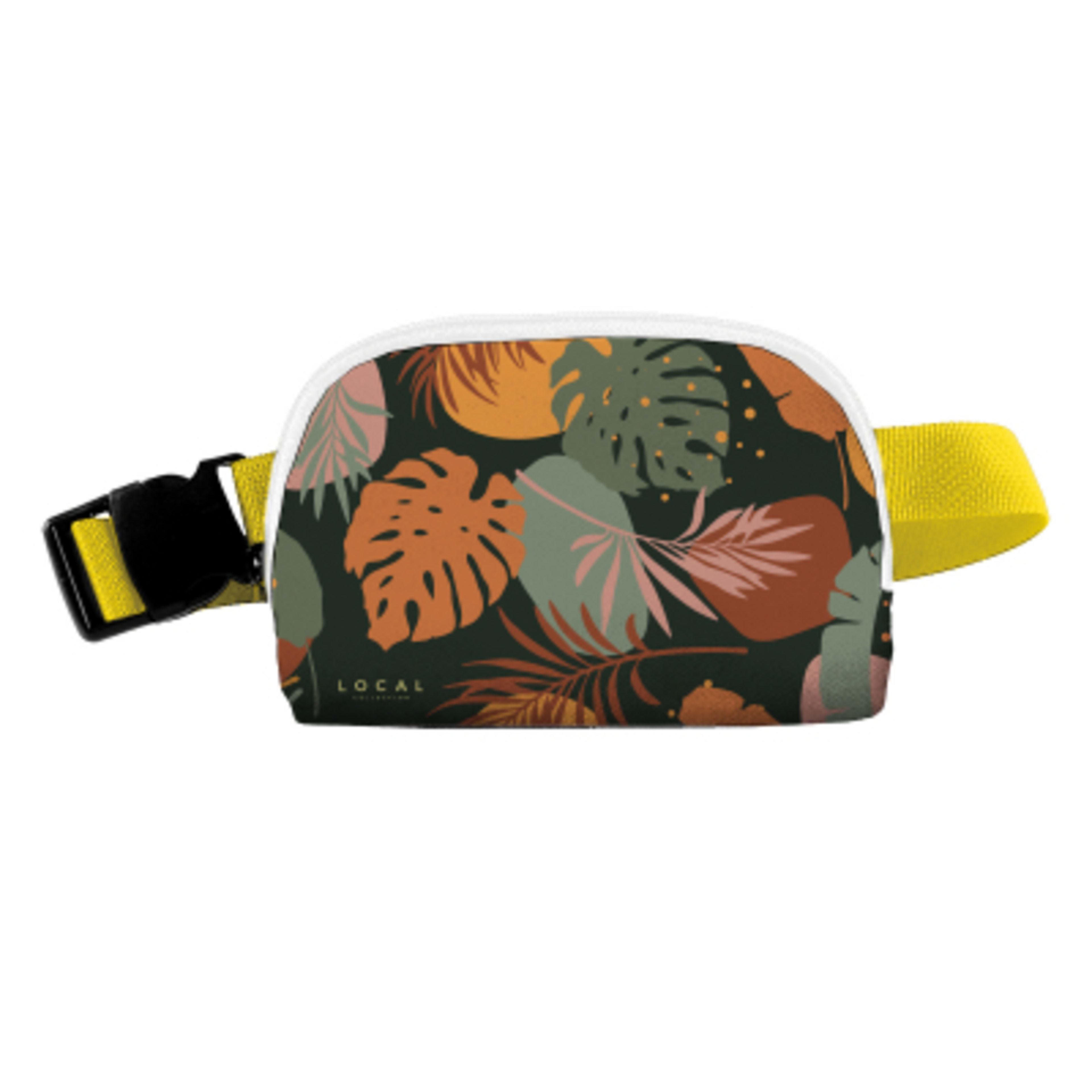 Fanny Pack Sublime Series rPET Recycled - 8 x 5 x 2 in - White/White/Yellow - Sublimation - product view 1