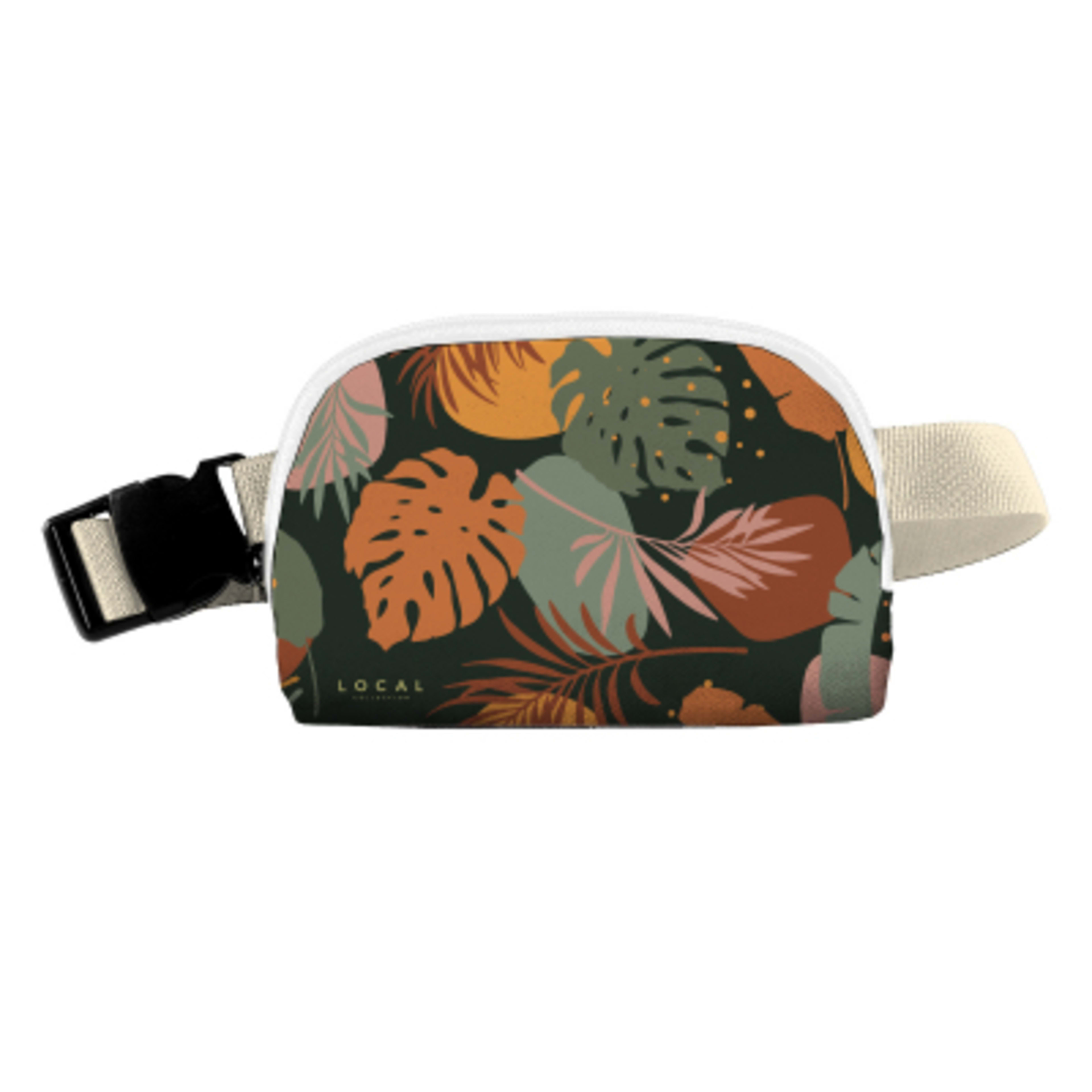 Fanny Pack Sublime Series rPET Recycled - 8 x 5 x 2 in - White/White/NAT - Sublimation - product view 5
