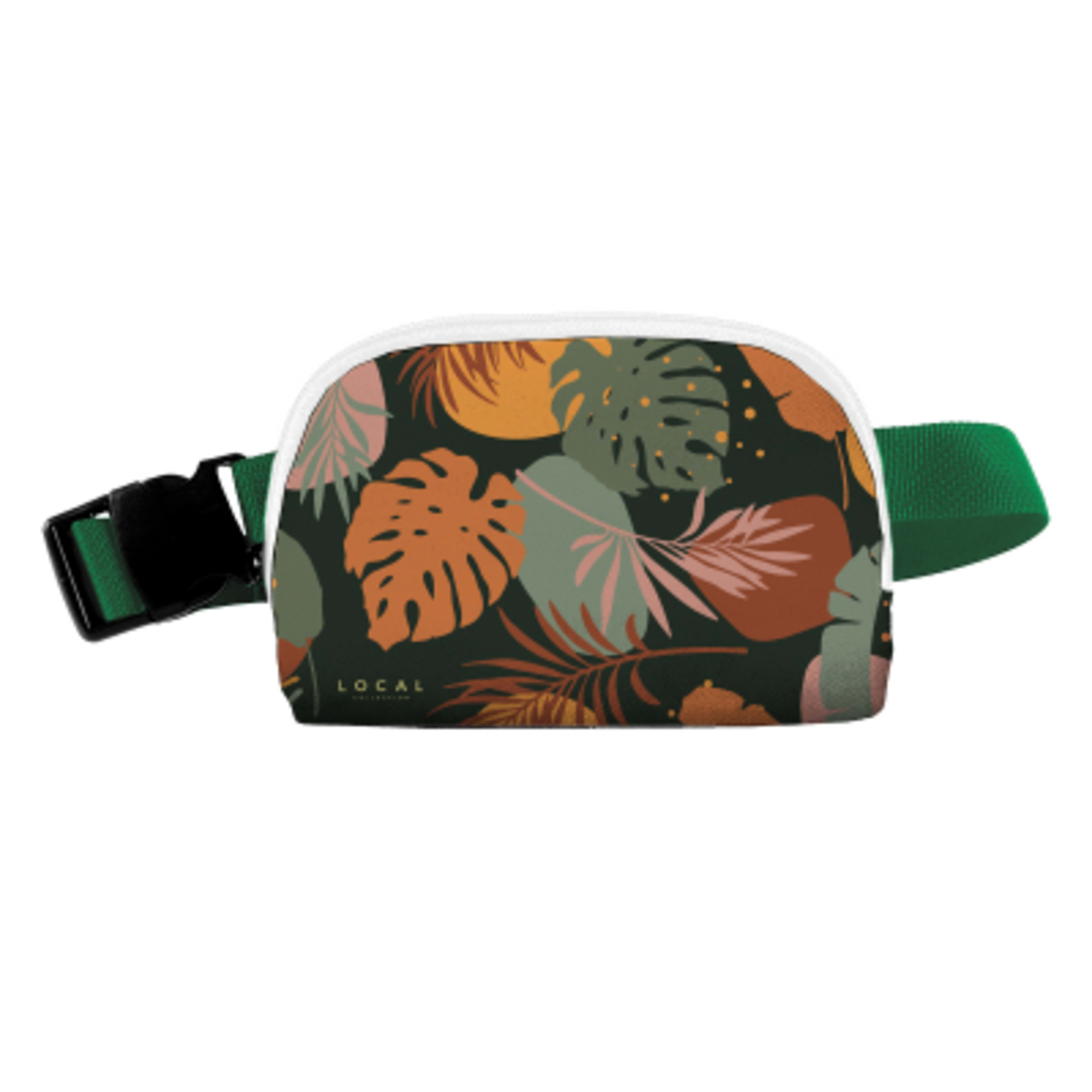 Fanny Pack Sublime Series rPET Recycled - 8 x 5 x 2 in - White/White/Green - Sublimation - product view 6