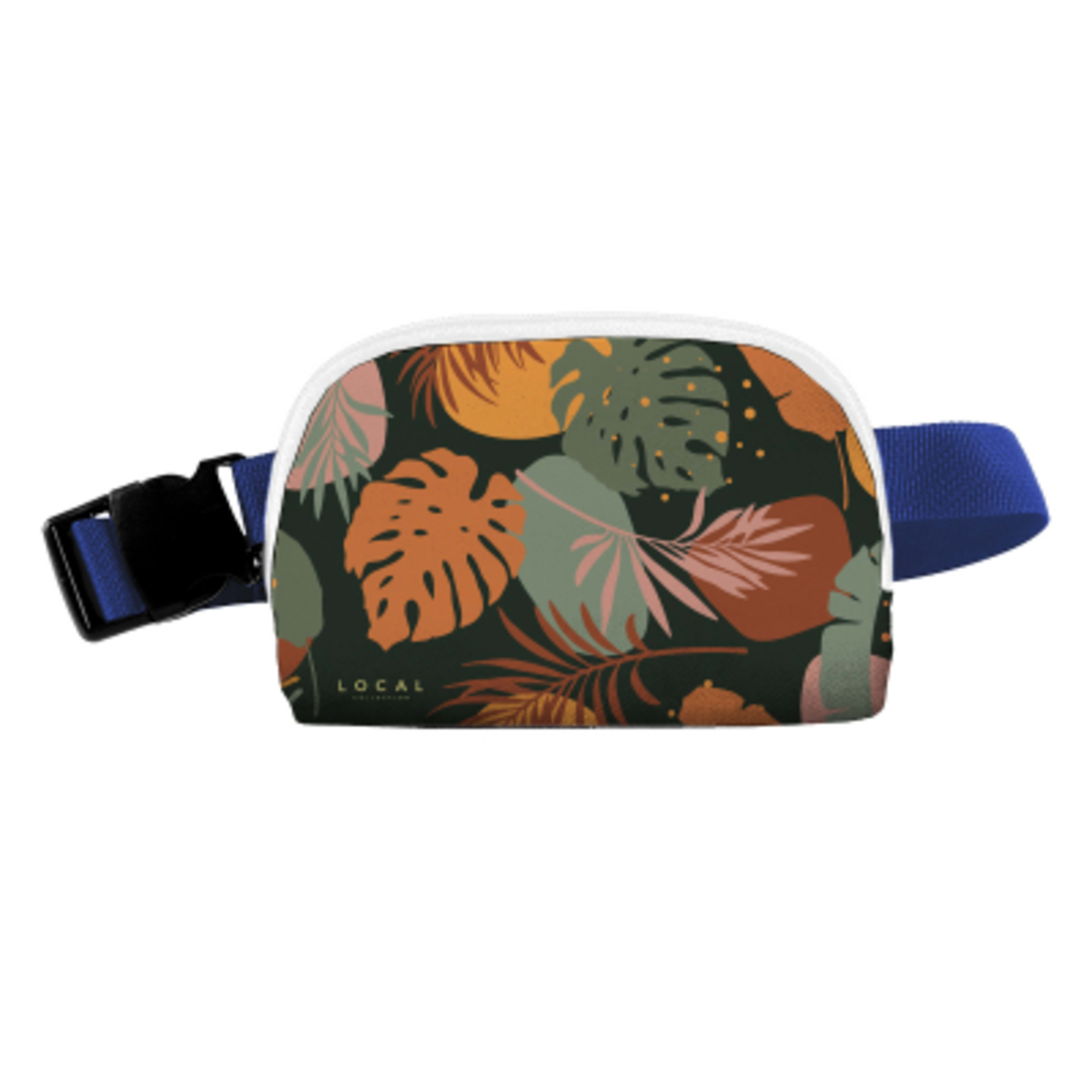 Fanny Pack Sublime Series rPET Recycled - 8 x 5 x 2 in - White/White/Blue - Sublimation - product view 7