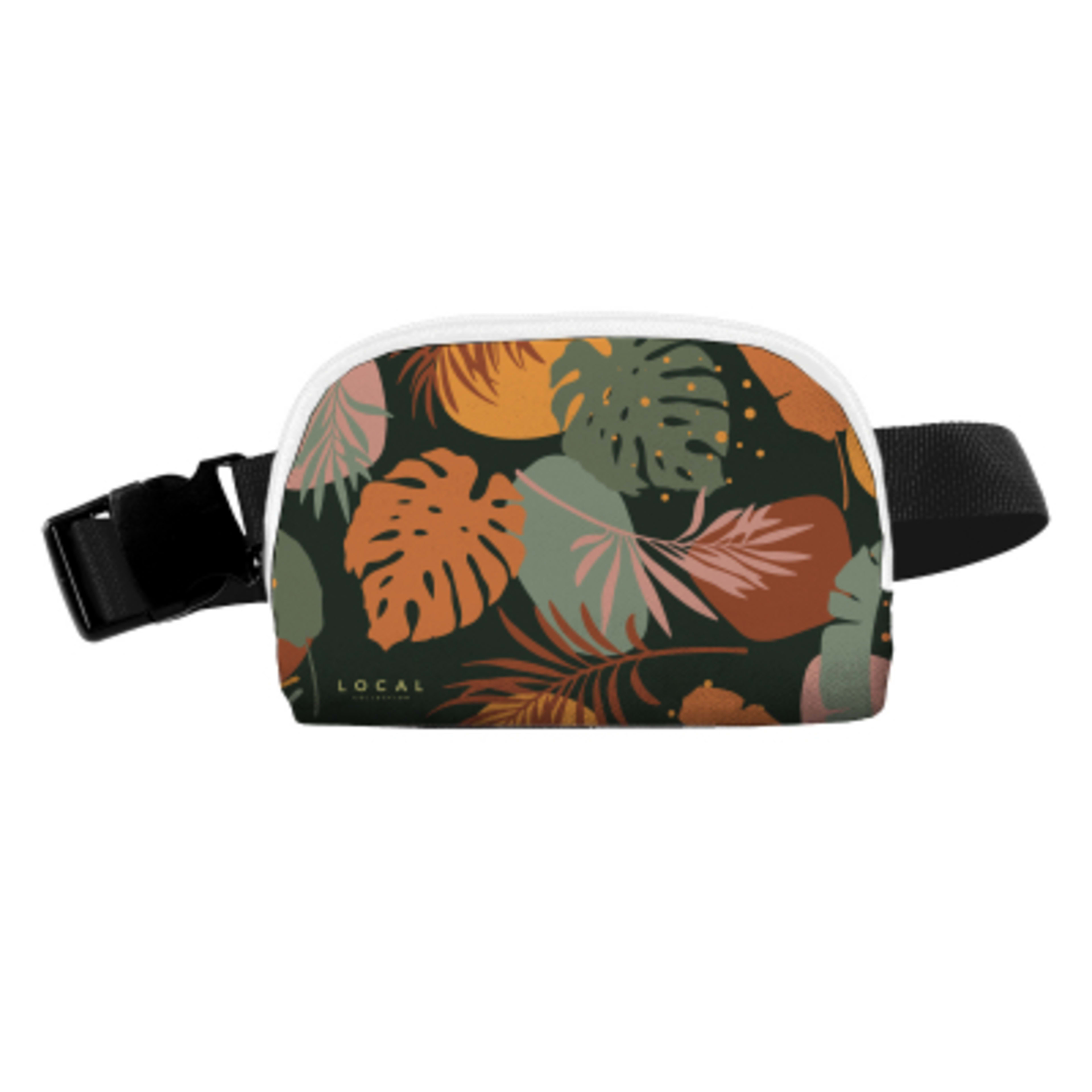 Fanny Pack Sublime Series rPET Recycled - 8 x 5 x 2 in - White/White/Black - Sublimation - product view 8
