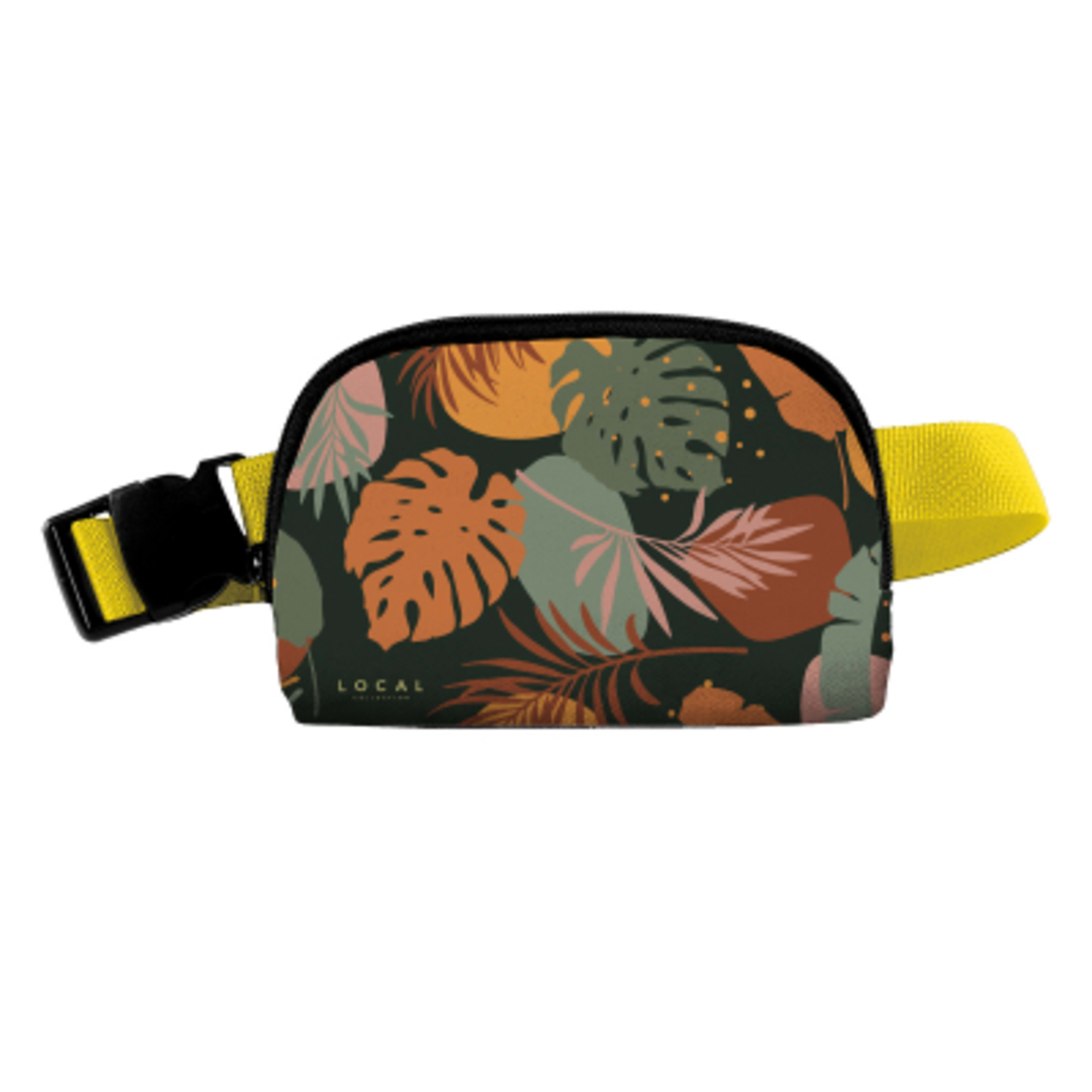 Fanny Pack Sublime Series rPET Recycled - 8 x 5 x 2 in - White/Black/Yellow - Sublimation - product view 9
