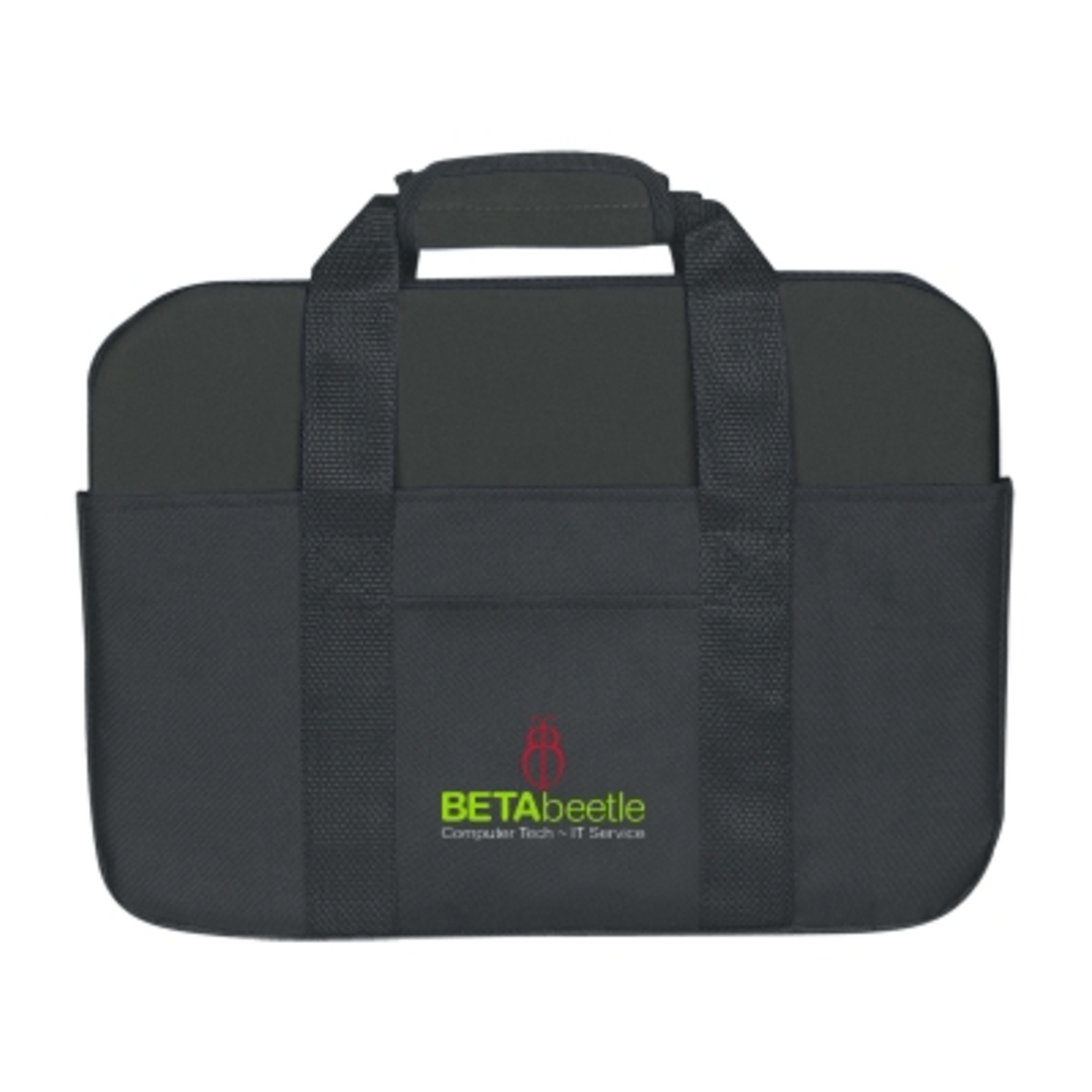 Neoprene Laptop Case with Padded Handles - 15 x 11 in - Black - Colorbrite - product view 2