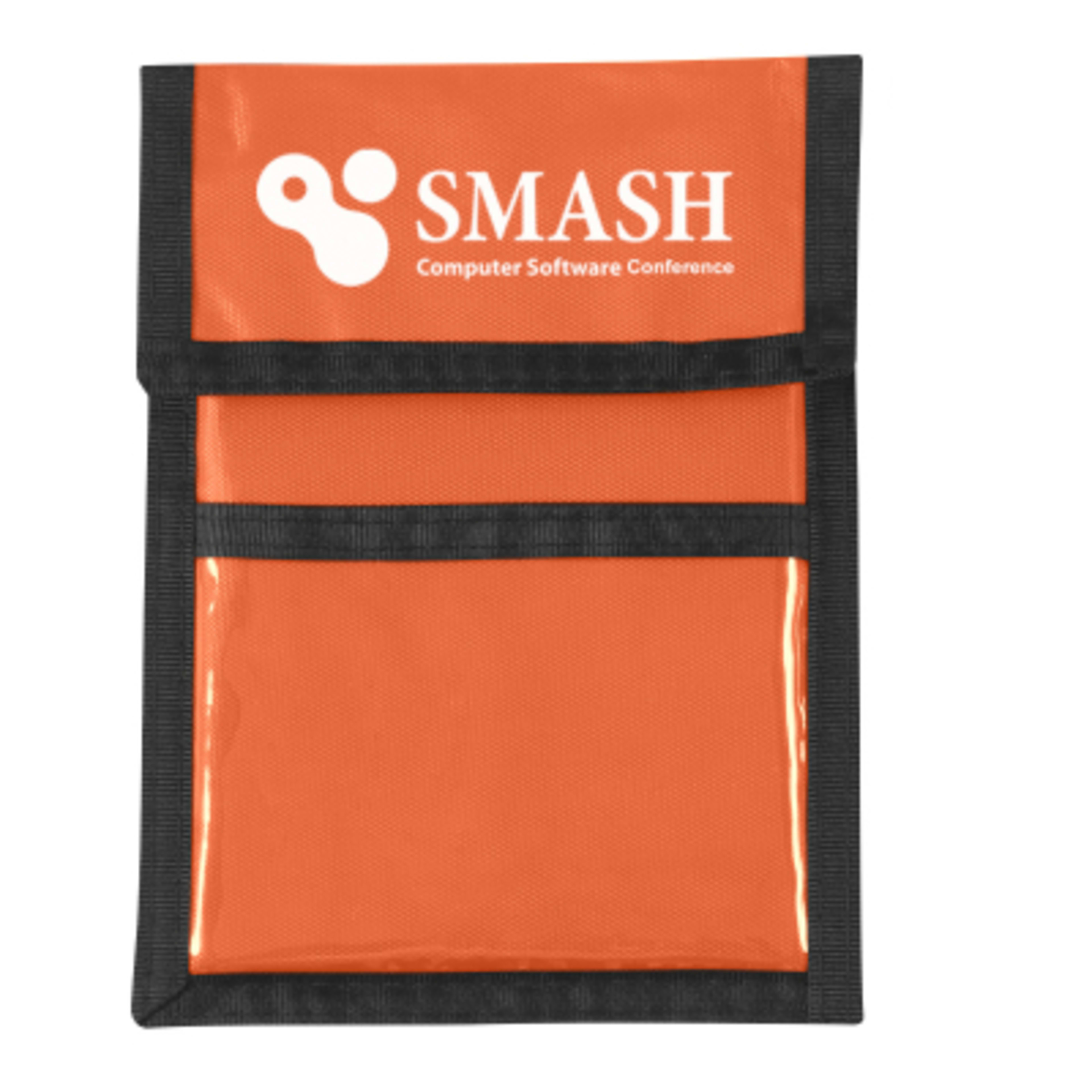 Recycled Neck Wallet Badge Holder with Clear Window - 5 x 6.63 in - ROR - Silkscreen - product view 4