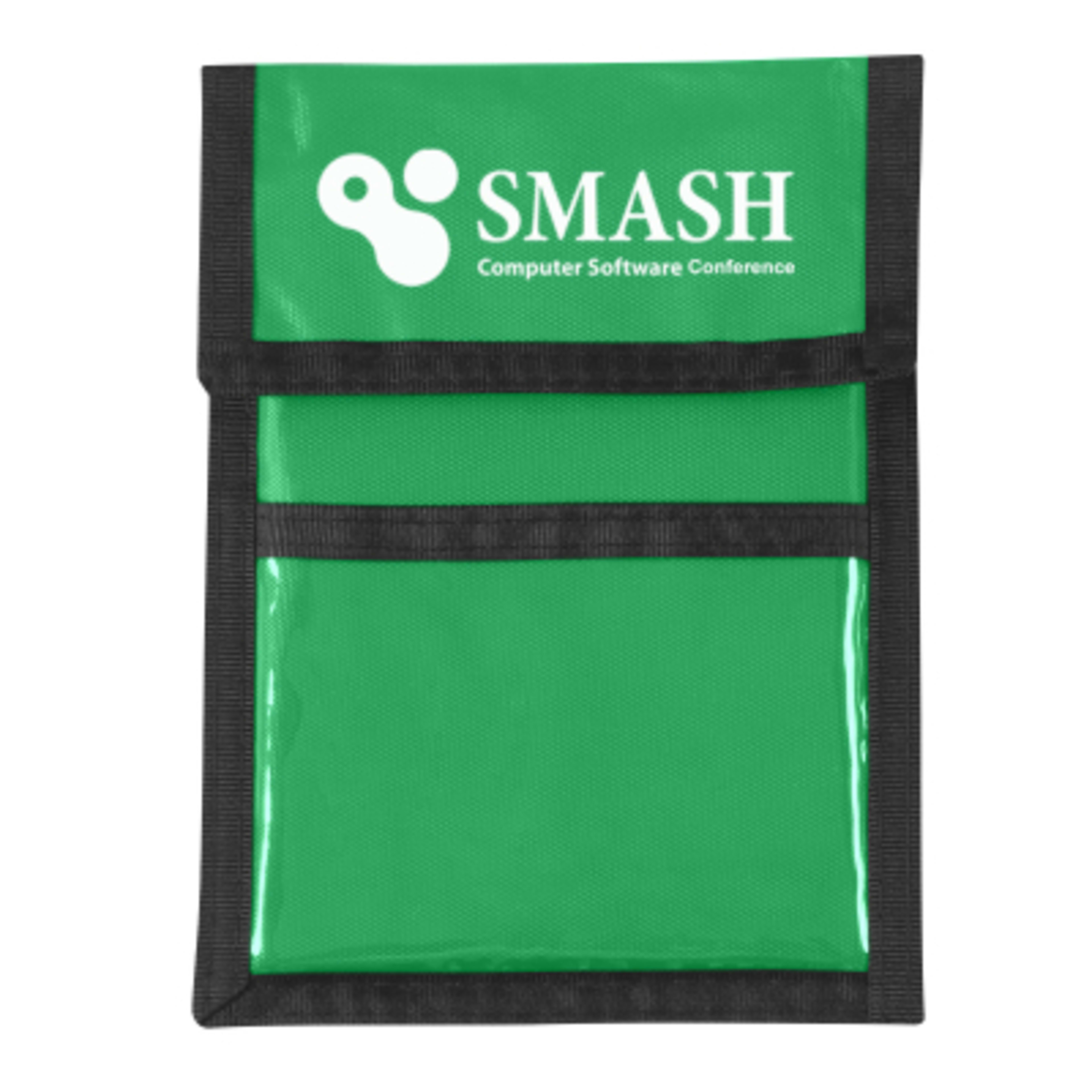 Recycled Neck Wallet Badge Holder with Clear Window - 5 x 6.63 in - RGR - Silkscreen - product view 7