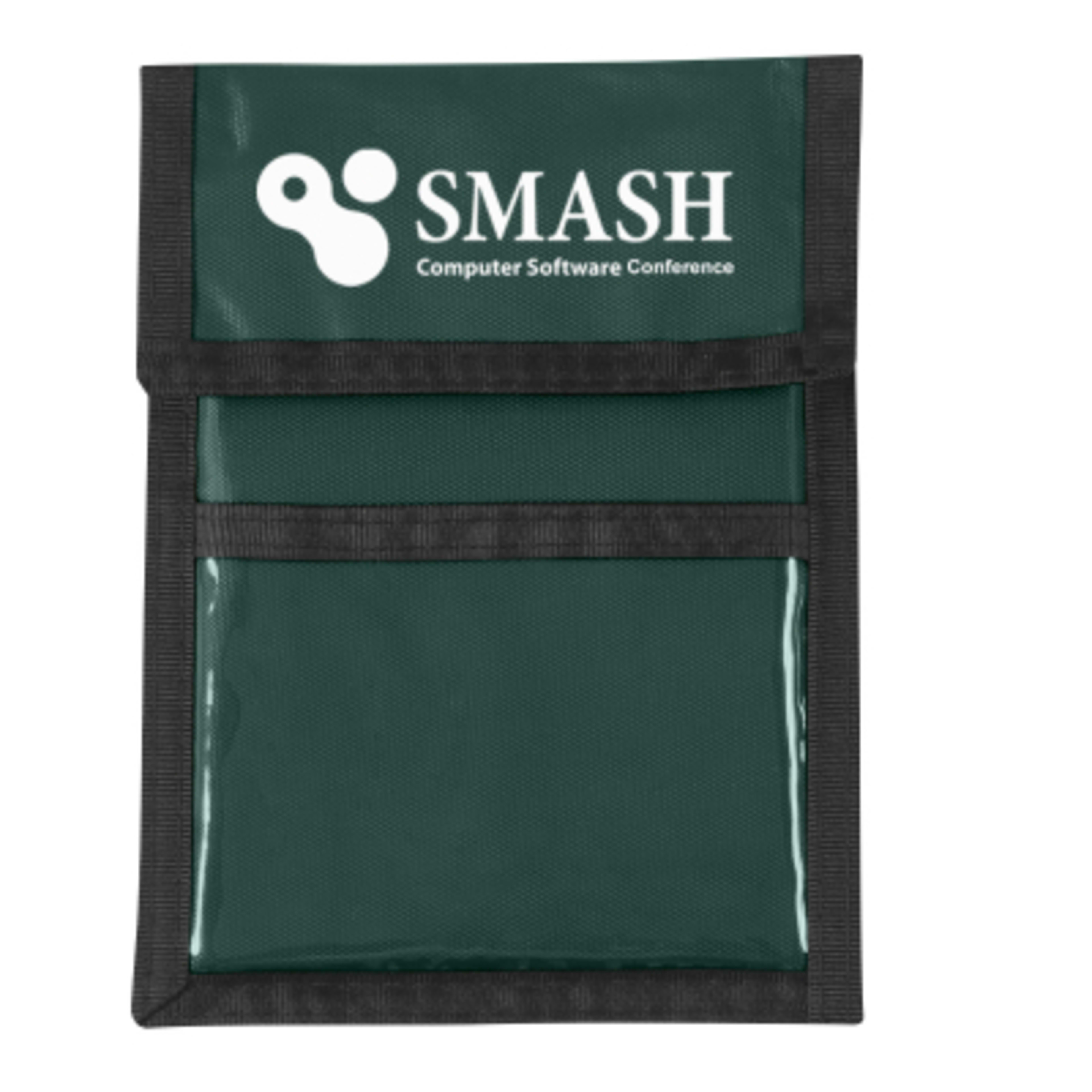 Recycled Neck Wallet Badge Holder with Clear Window - 5 x 6.63 in - RGR - Silkscreen - product view 8