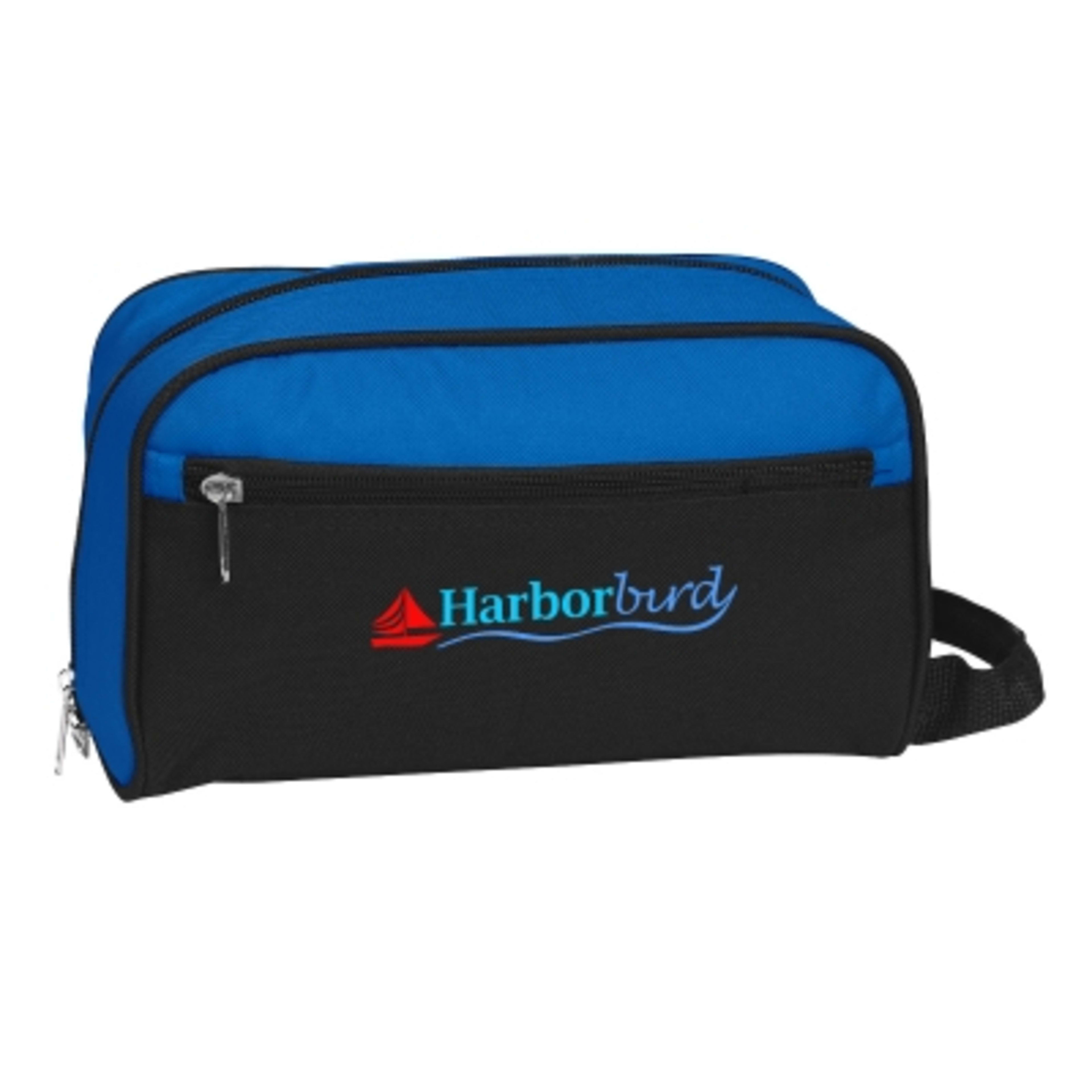 Toiletry Bag 600D Polyester with Front Pocket - 10 x 6 x 4 in