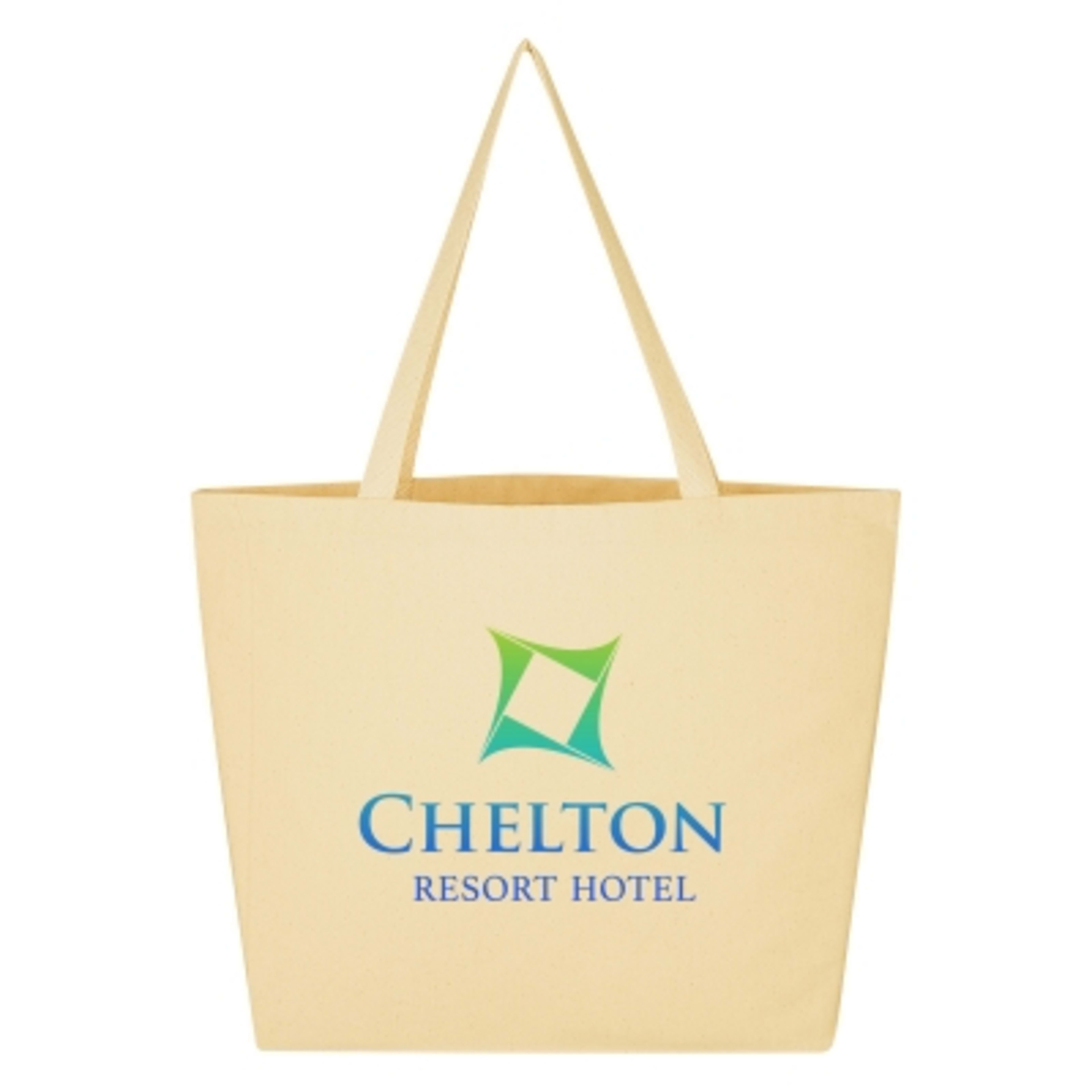 Custom Tote Bag Cotton Twill 10 oz Large - 20 x 15 x 5 in - NAT - Colorbrite - product view 2