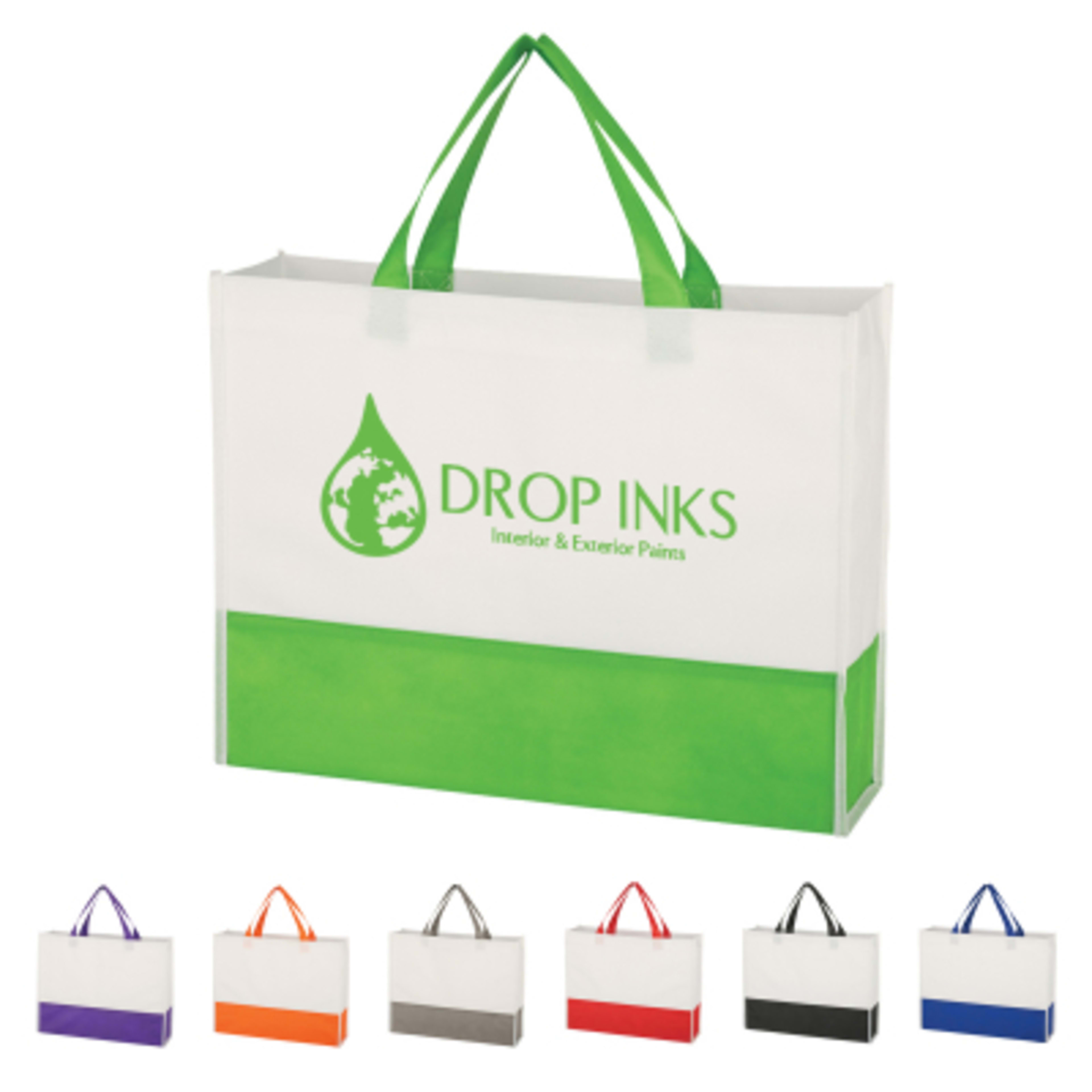 Prism Non-Woven Tote Bag Water-Resistant - 15 x 11.5 x 3.5 in - Group Shot - product view 2