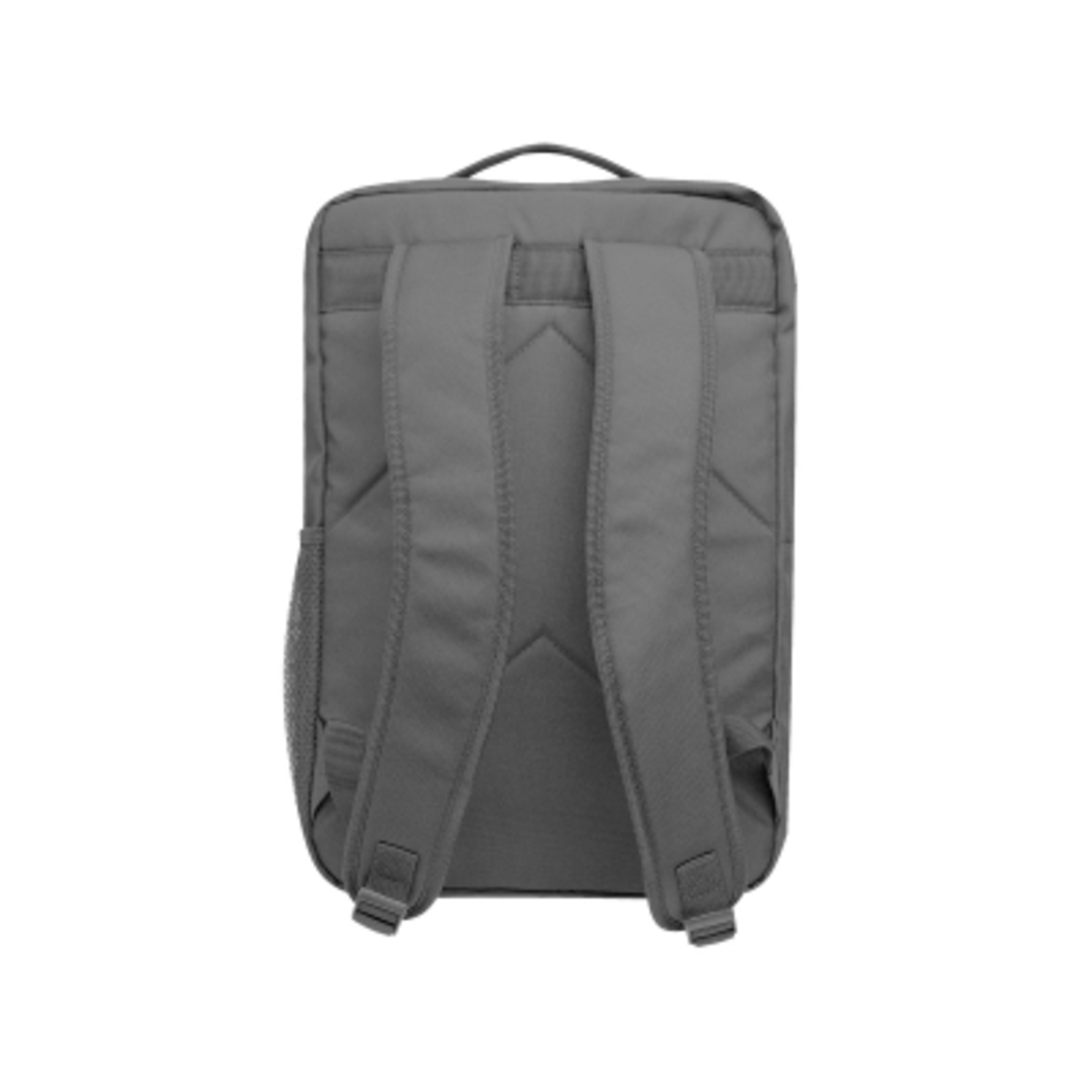 Recycled Polyester Laptop Backpack - 12 x 18 in - DKG - Back - product view 2