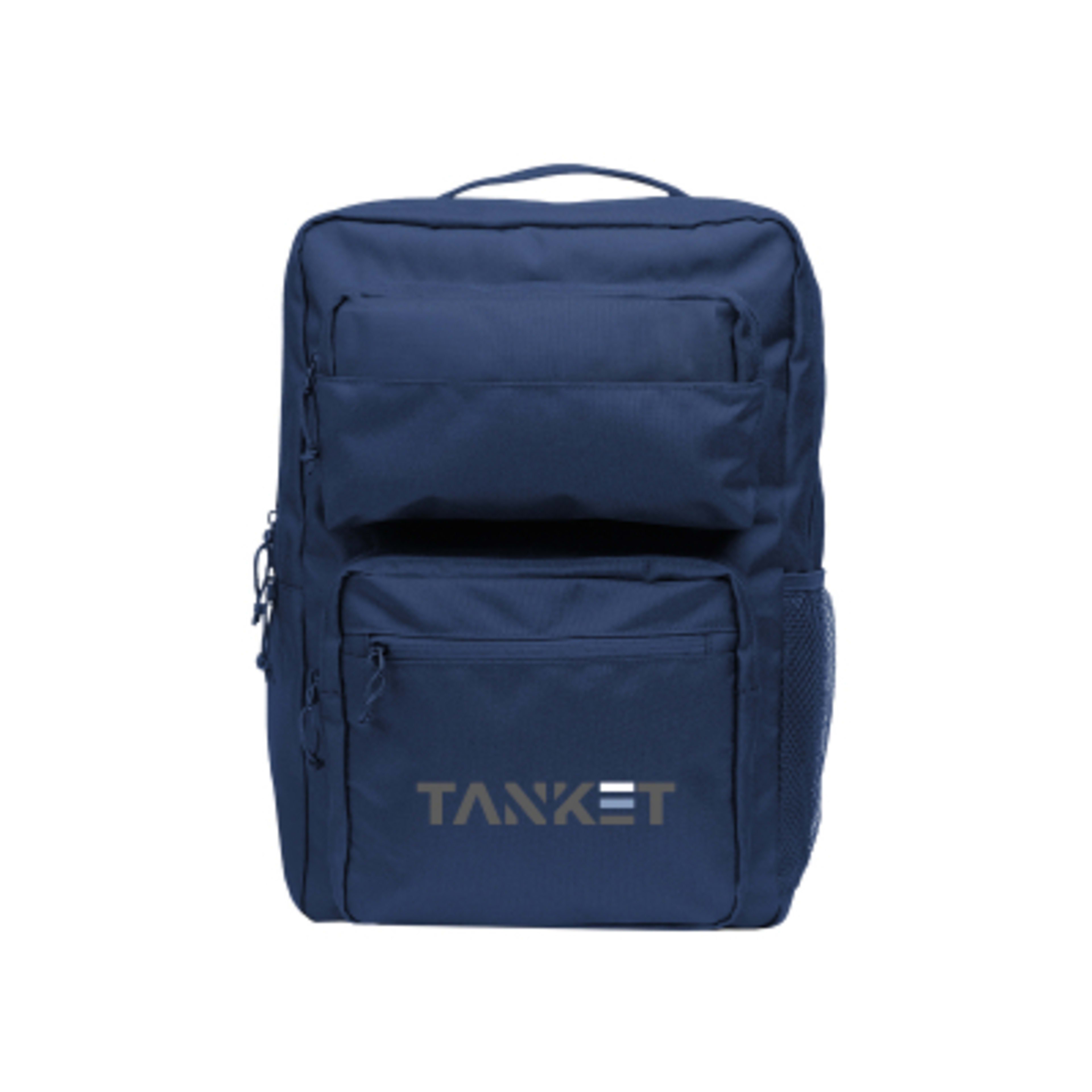 Recycled Polyester Laptop Backpack - 12 x 18 in - Navy - Colorbrite - product view 11