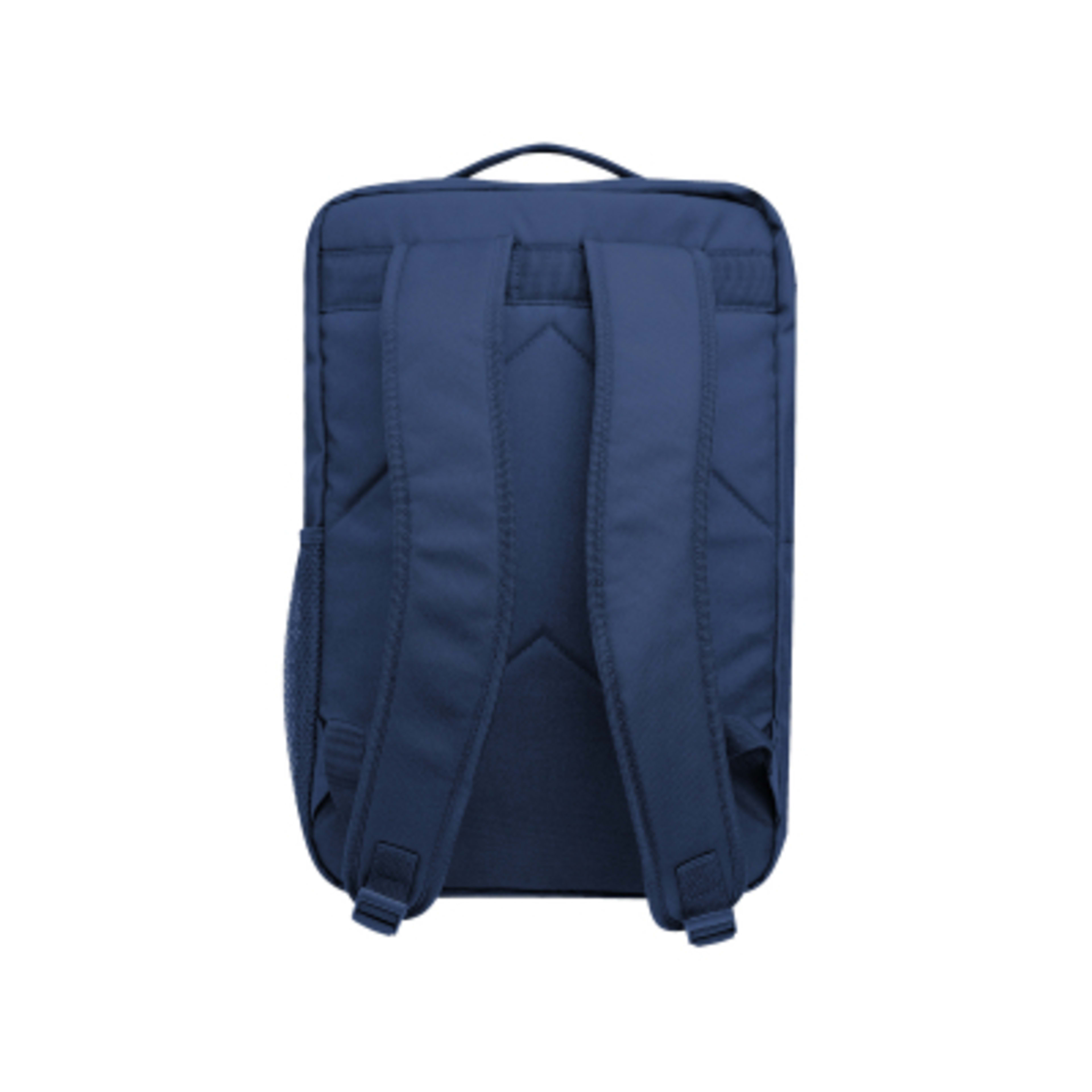 Recycled Polyester Laptop Backpack - 12 x 18 in - Navy - Back - product view 13