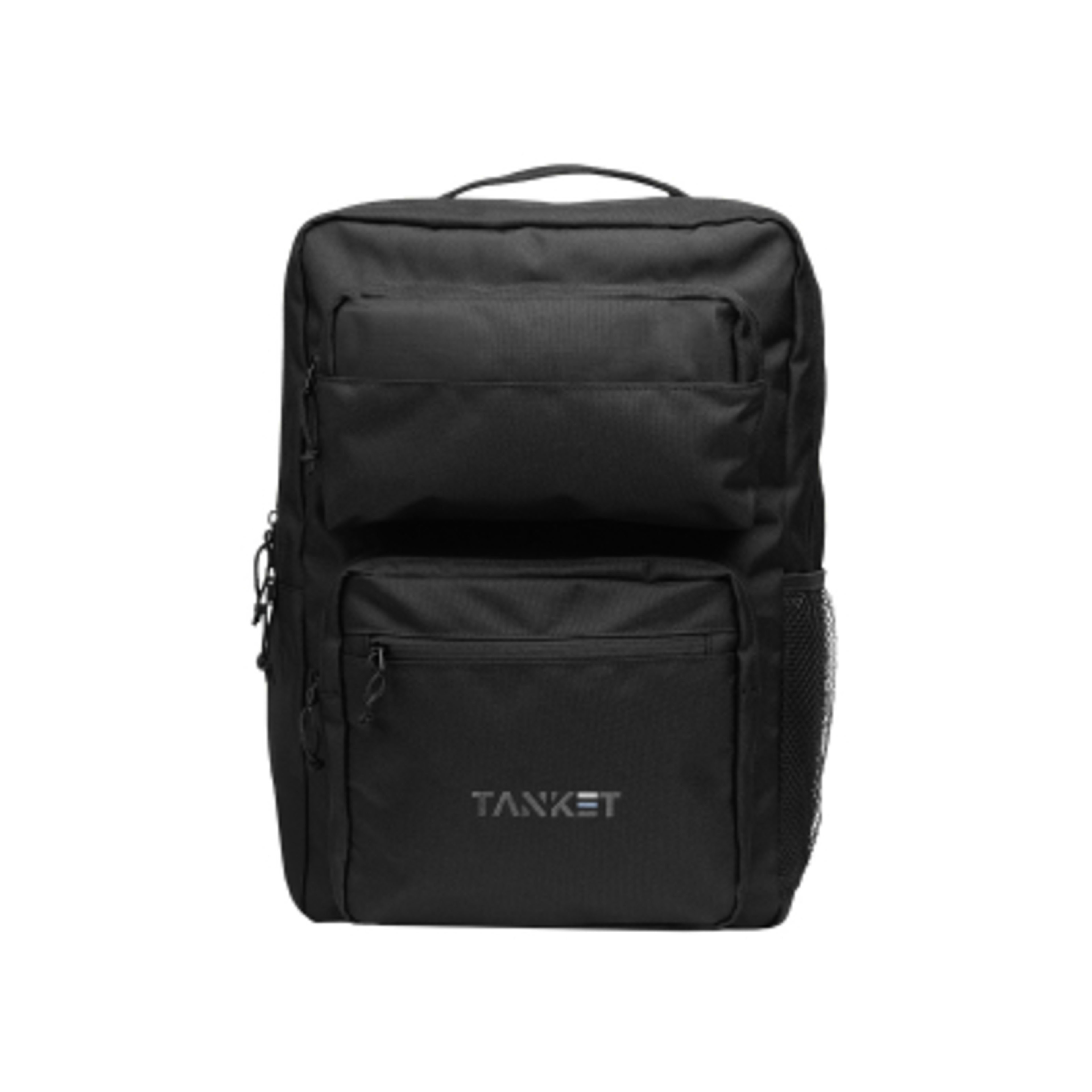 Recycled Polyester Laptop Backpack - 12 x 18 in - Black - Embroidery - product view 6