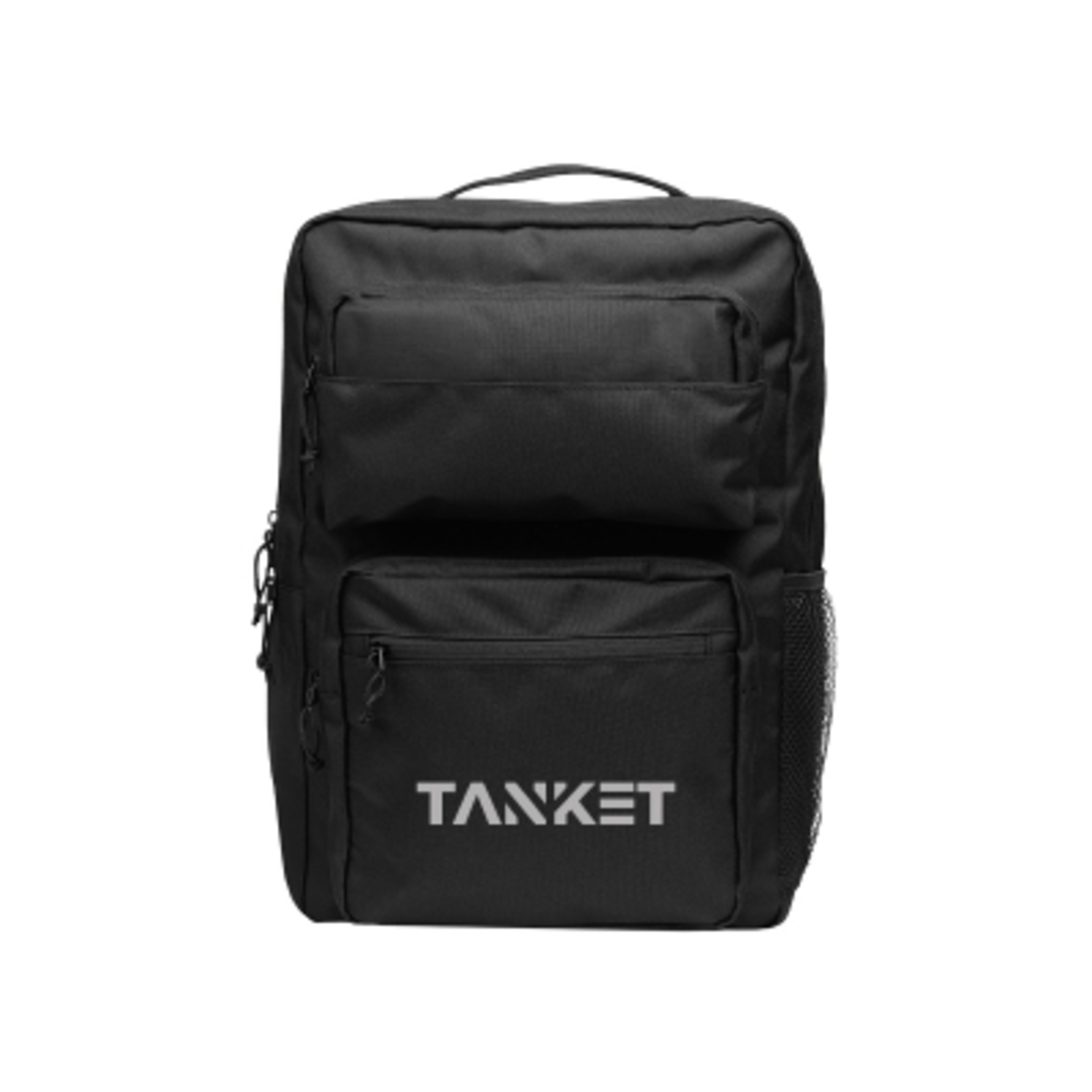 Recycled Polyester Laptop Backpack - 12 x 18 in - Black - Silkscreen - product view 7