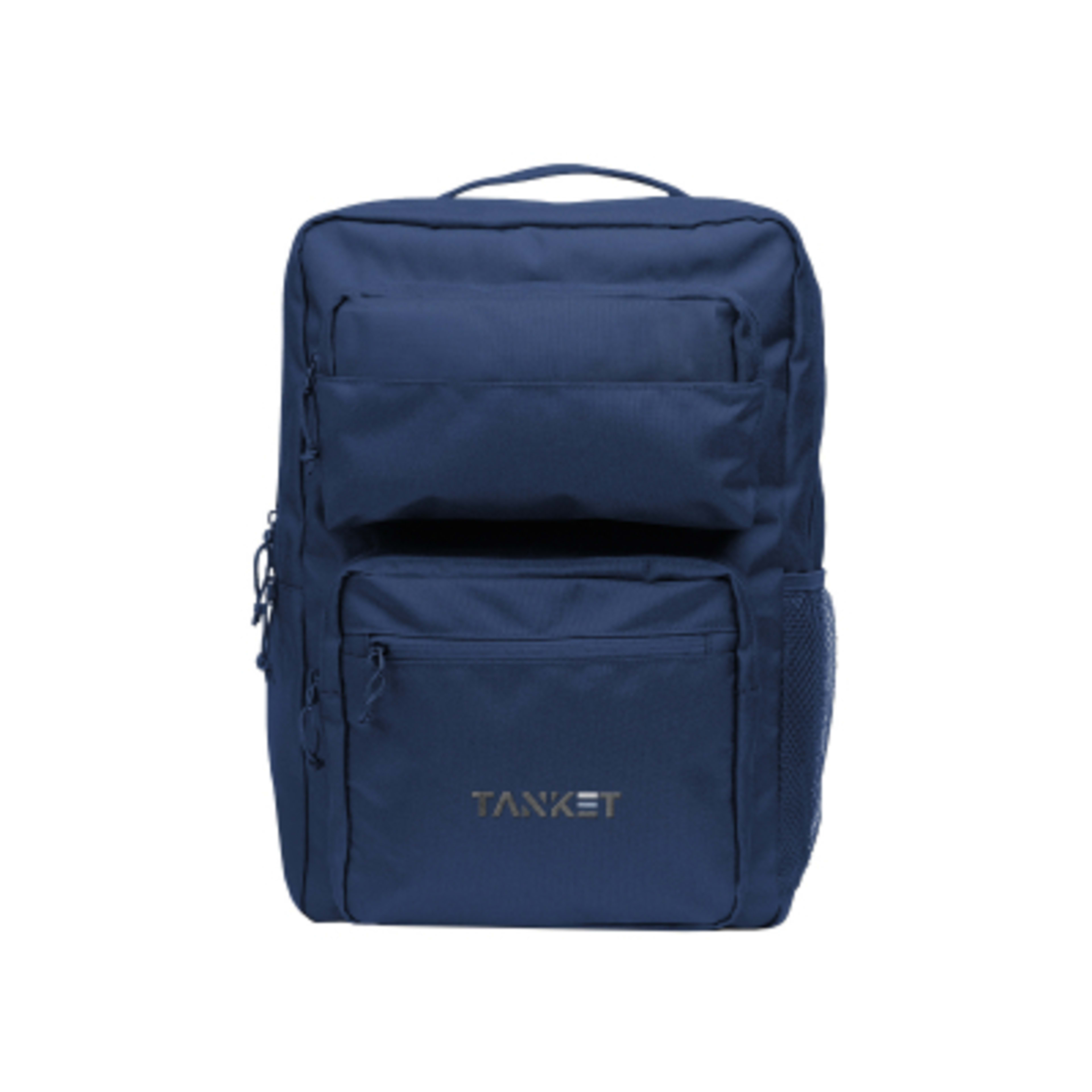 Recycled Polyester Laptop Backpack - 12 x 18 in - Navy - Embroidery - product view 10