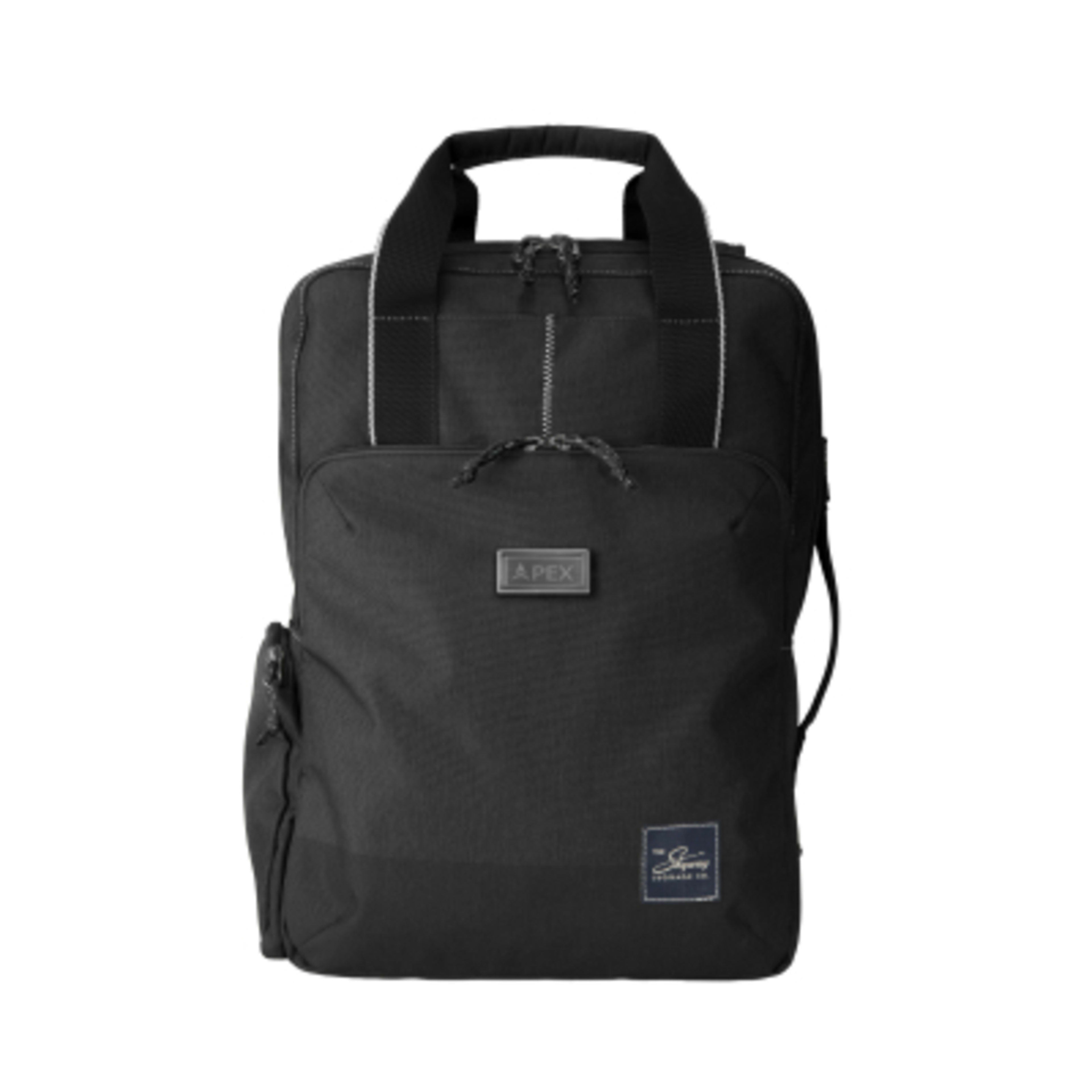 Backpack Deluxe rPET Recycled Polyester - 11 x 16 in - CTR/Black - Laser - product view 4