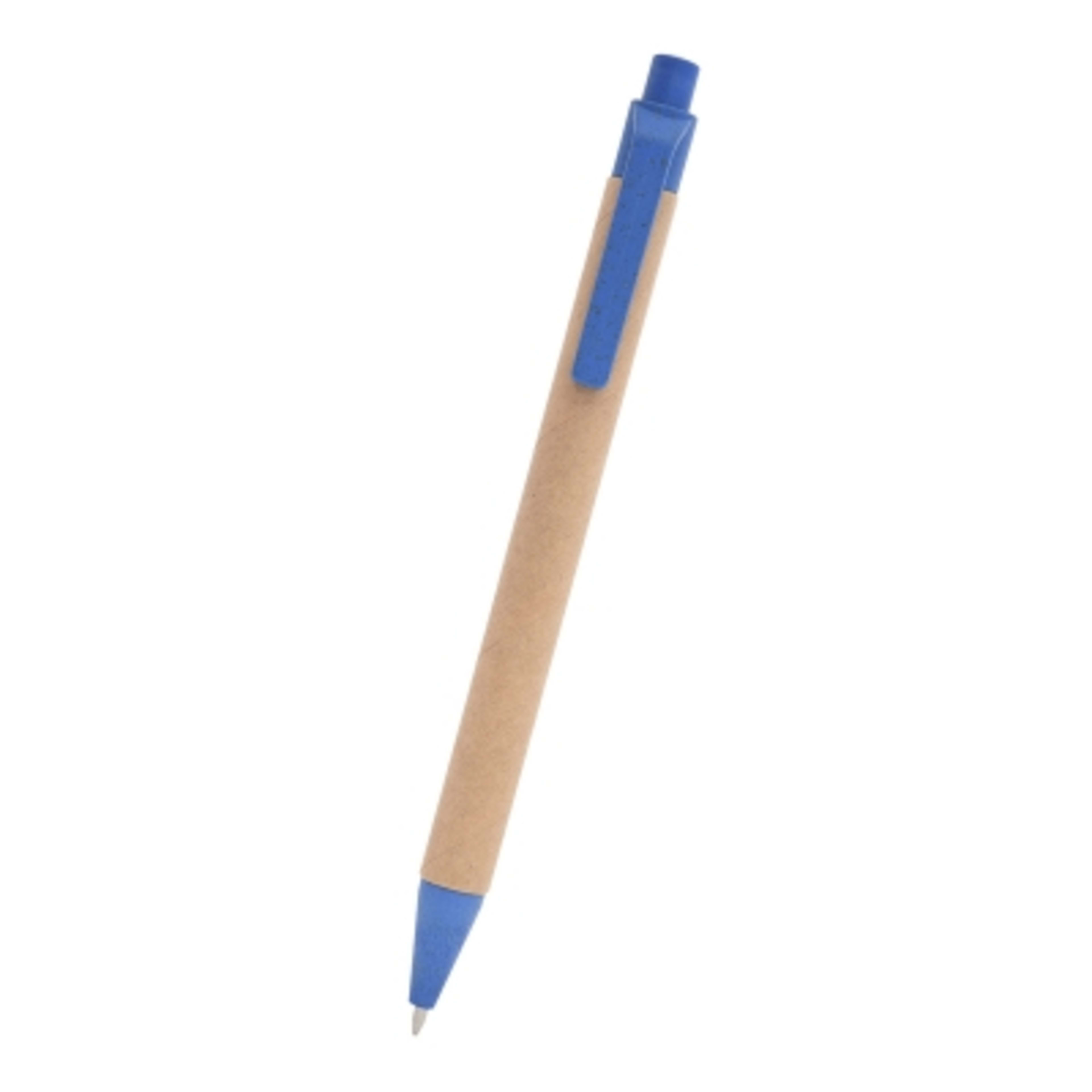 Ballpoint Pen Plant-Based Flecked Finish - 5.5 in - Blue - Front - product view 2