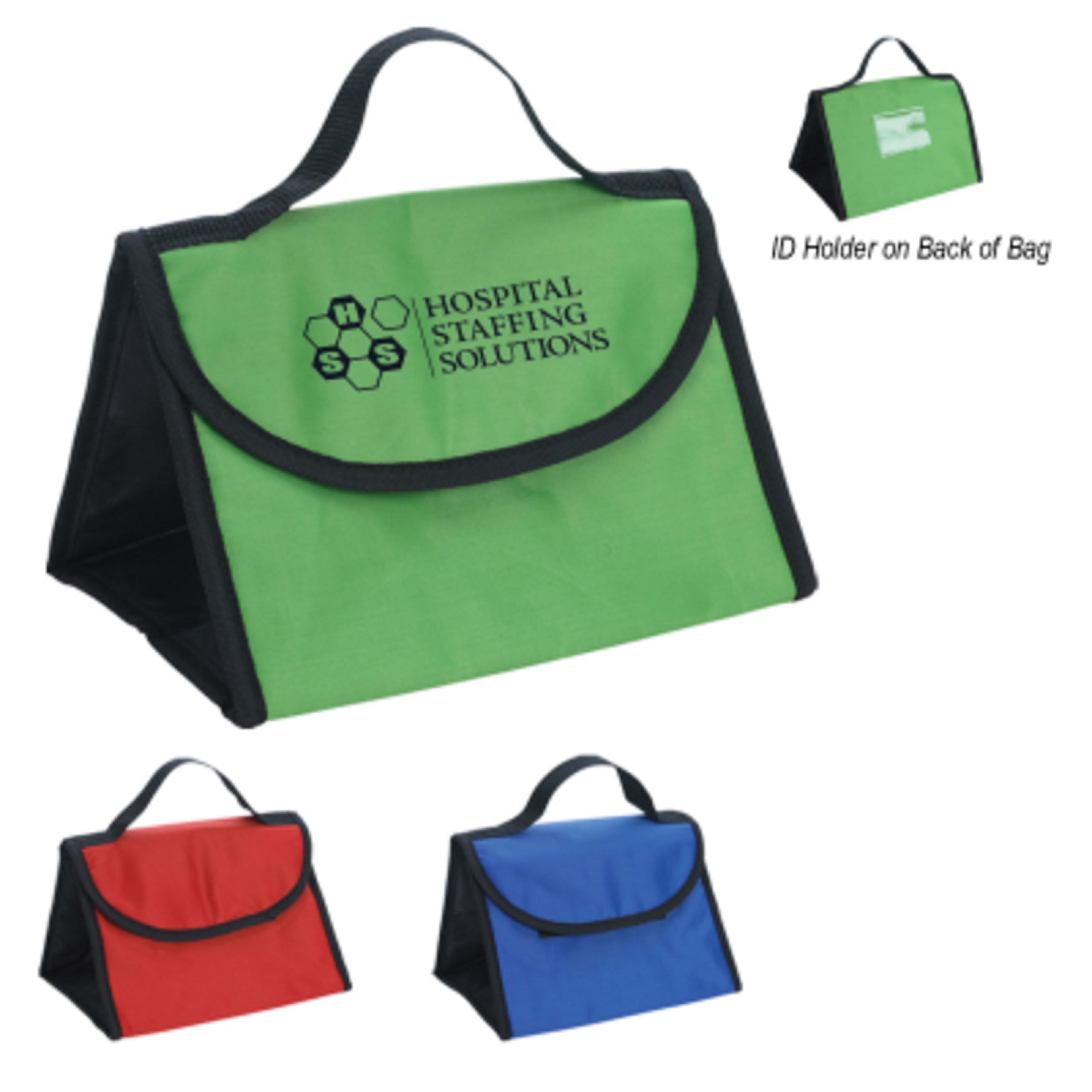 Insulated Lunch Bag Foil Laminated Foam - 9.5 x 6.5 in - Group Shot - product view 3