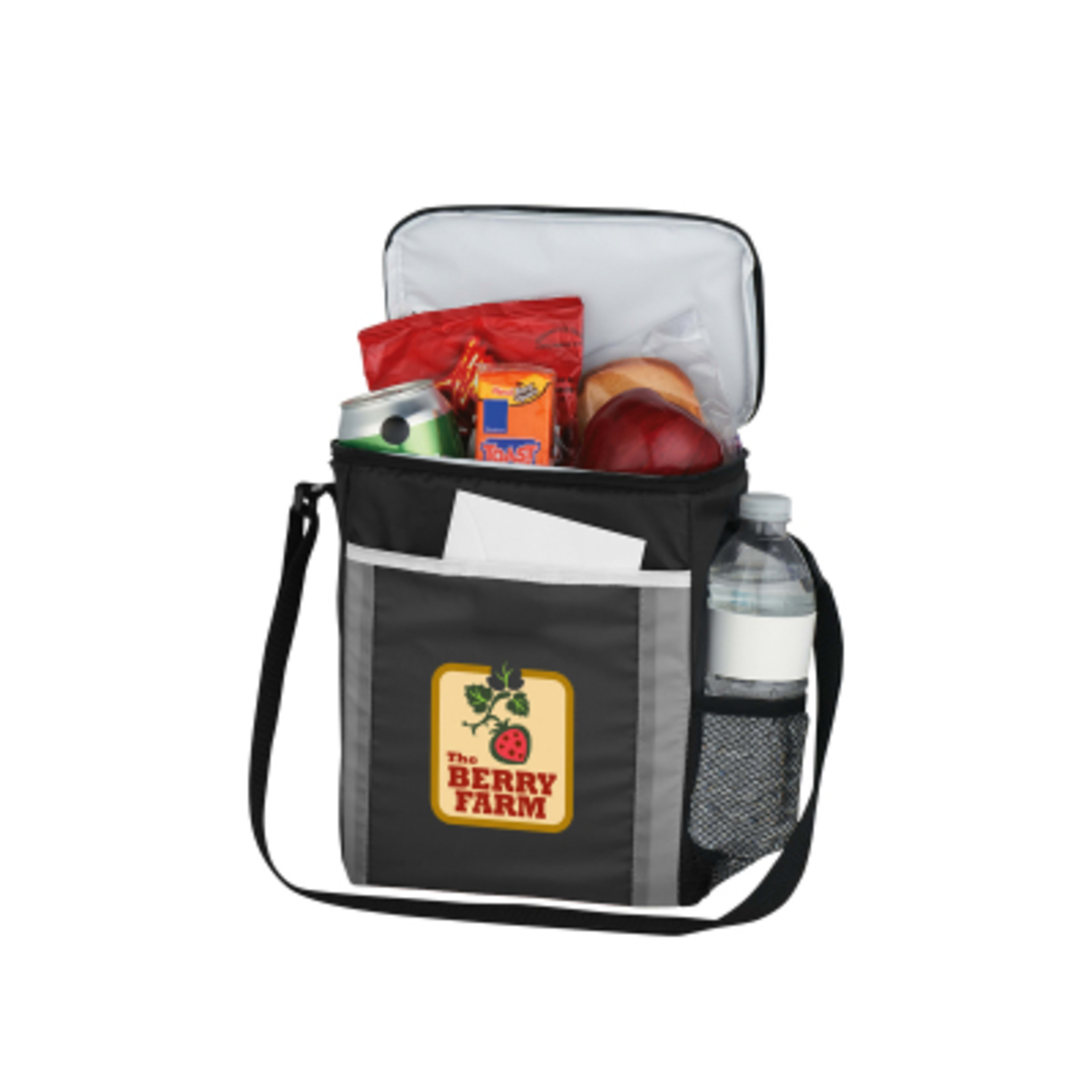 Insulated Cooler Bag Café Style - 8 x 9 in - Group Shot - product view 2