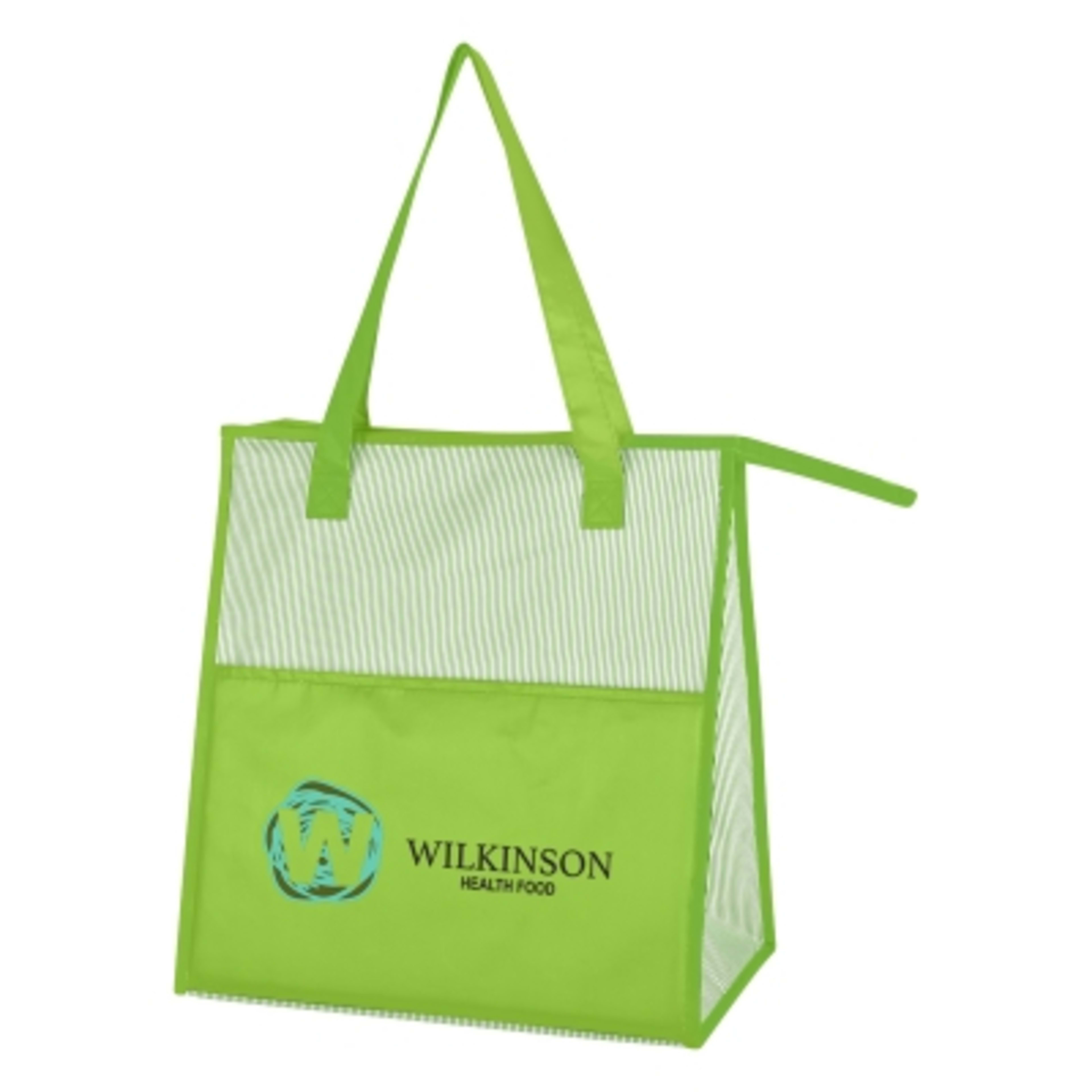 Insulated Cooler Bag Laminated Non-Woven Large - 13 x 13 x 7 in - Lime - Colorbrite - product view 2