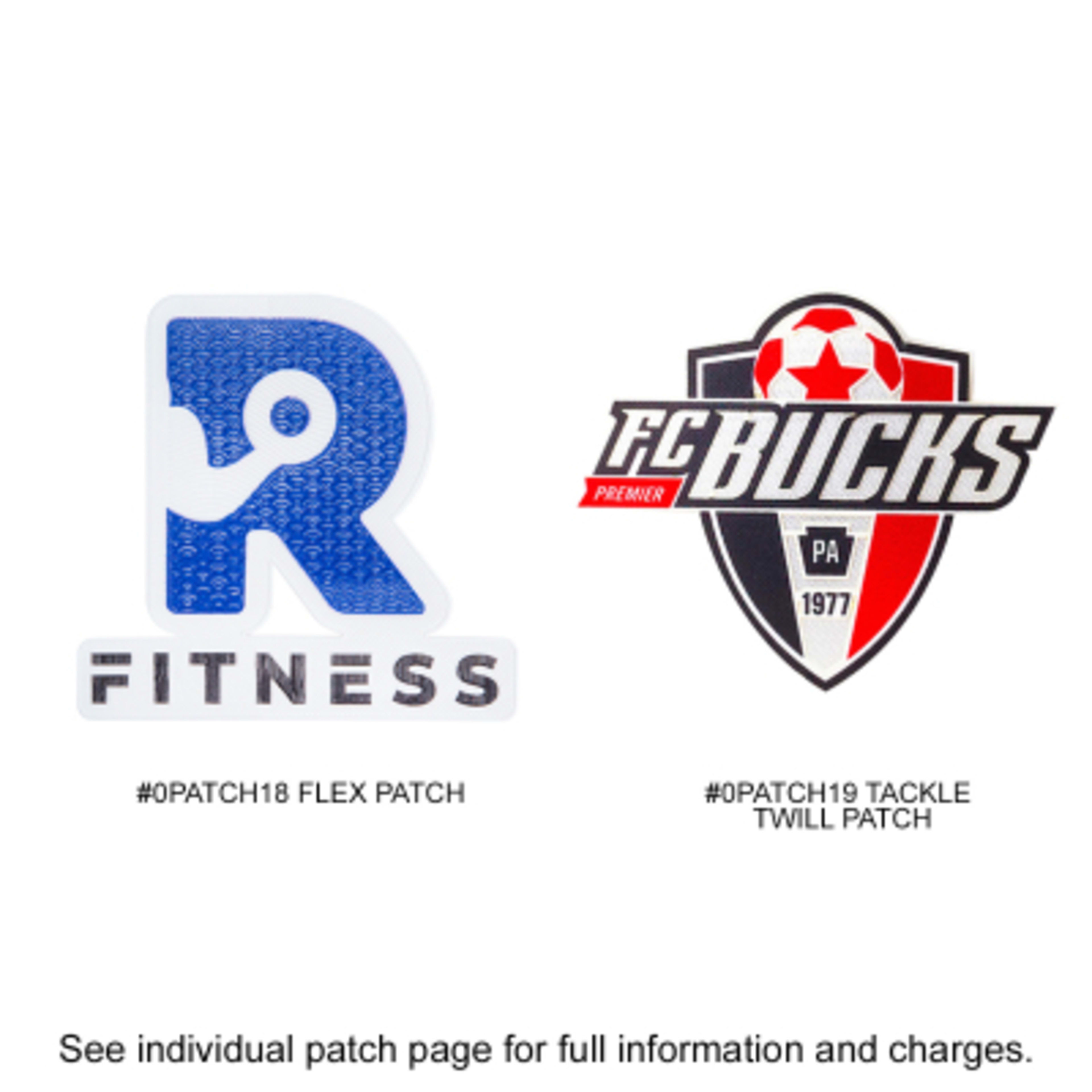 Tote Bag Zippered Polycanvas with Leatherette - 19 x 13 in - Blue/White - Patch - product view 2