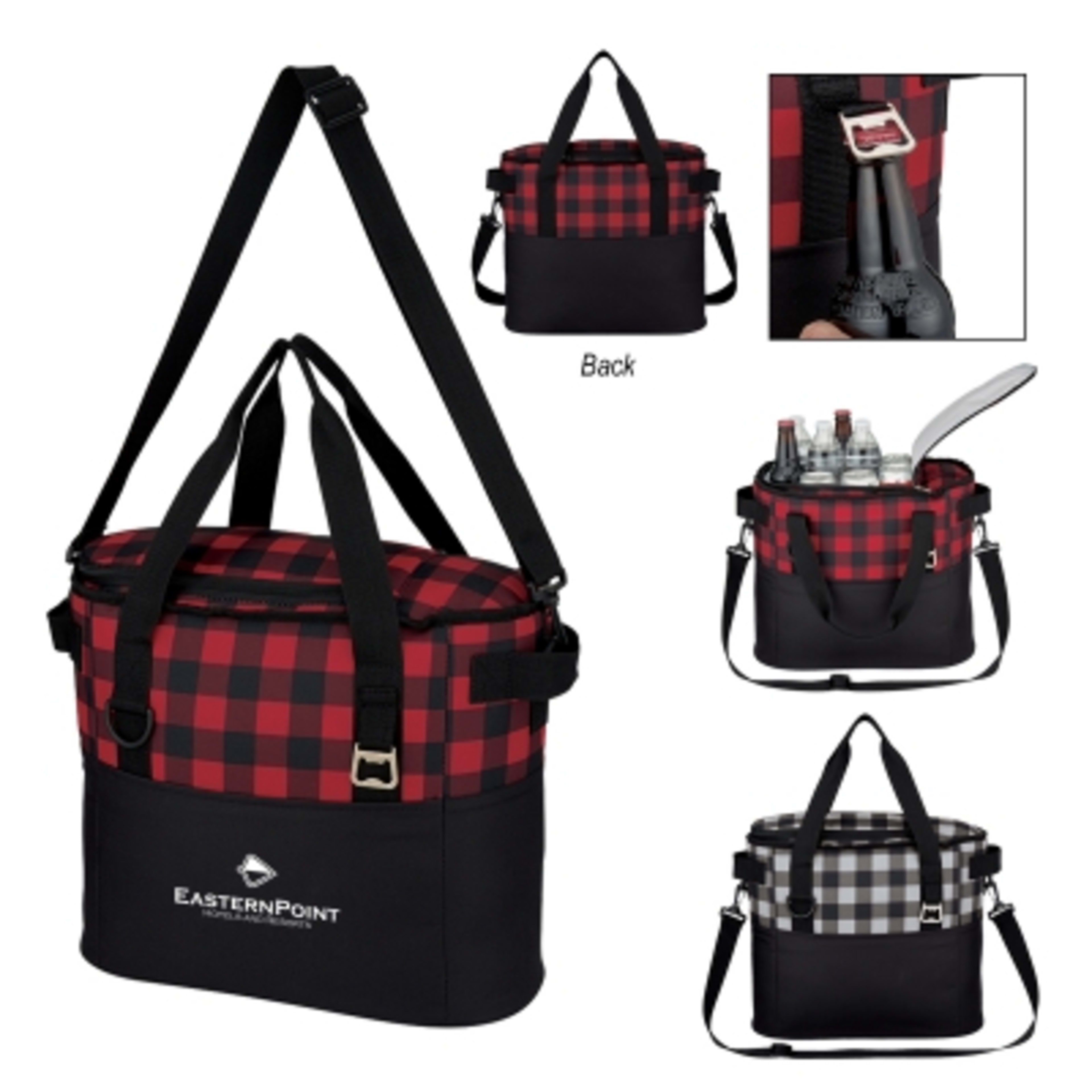 Cooler Bag Insulated with Bottle Opener - 15 x 12 in - Group Shot - product view 5
