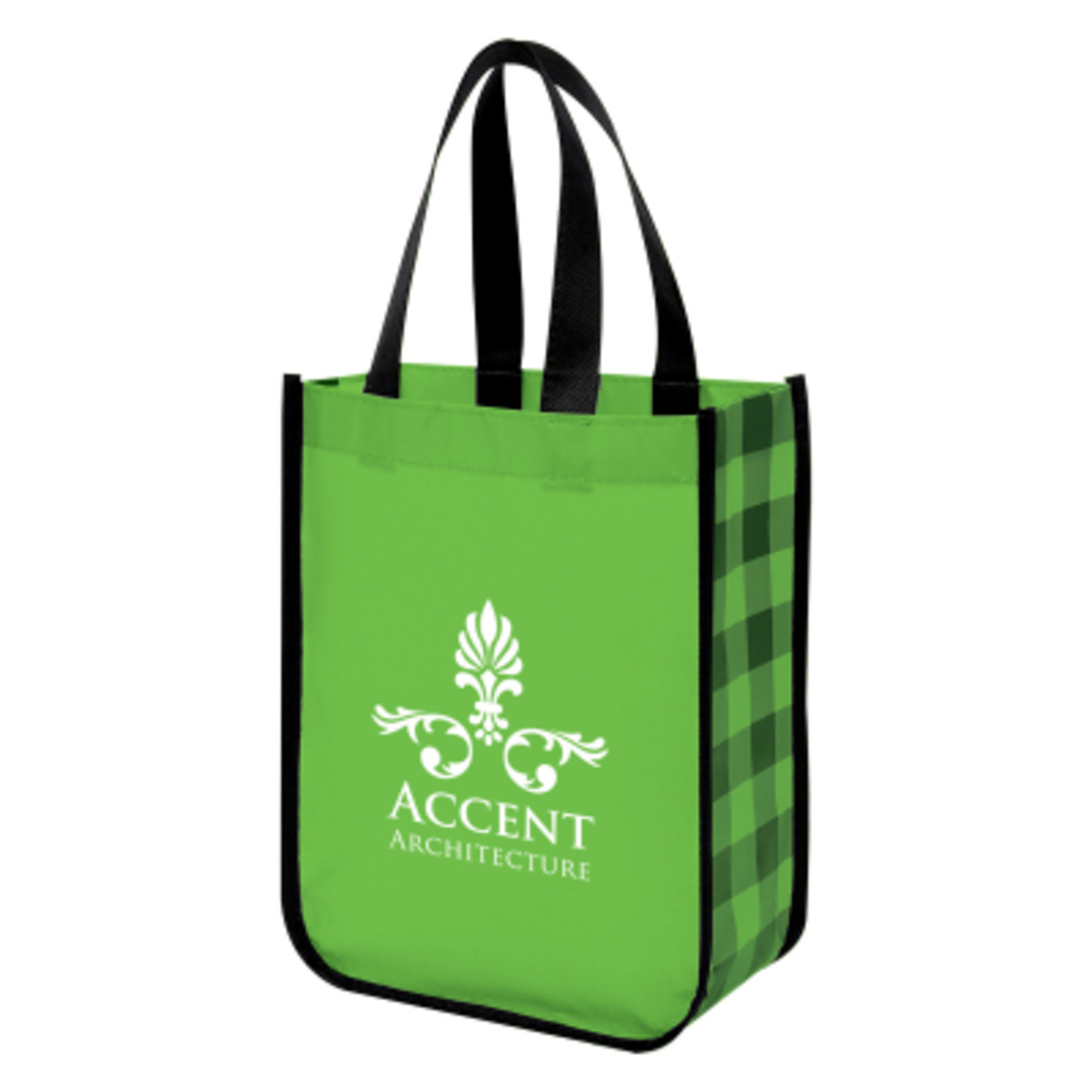Laminated Non-Woven Tote Bag Water-Resistant - 9.25 x 11.75 x 4.5 in - Group Shot - product view 3