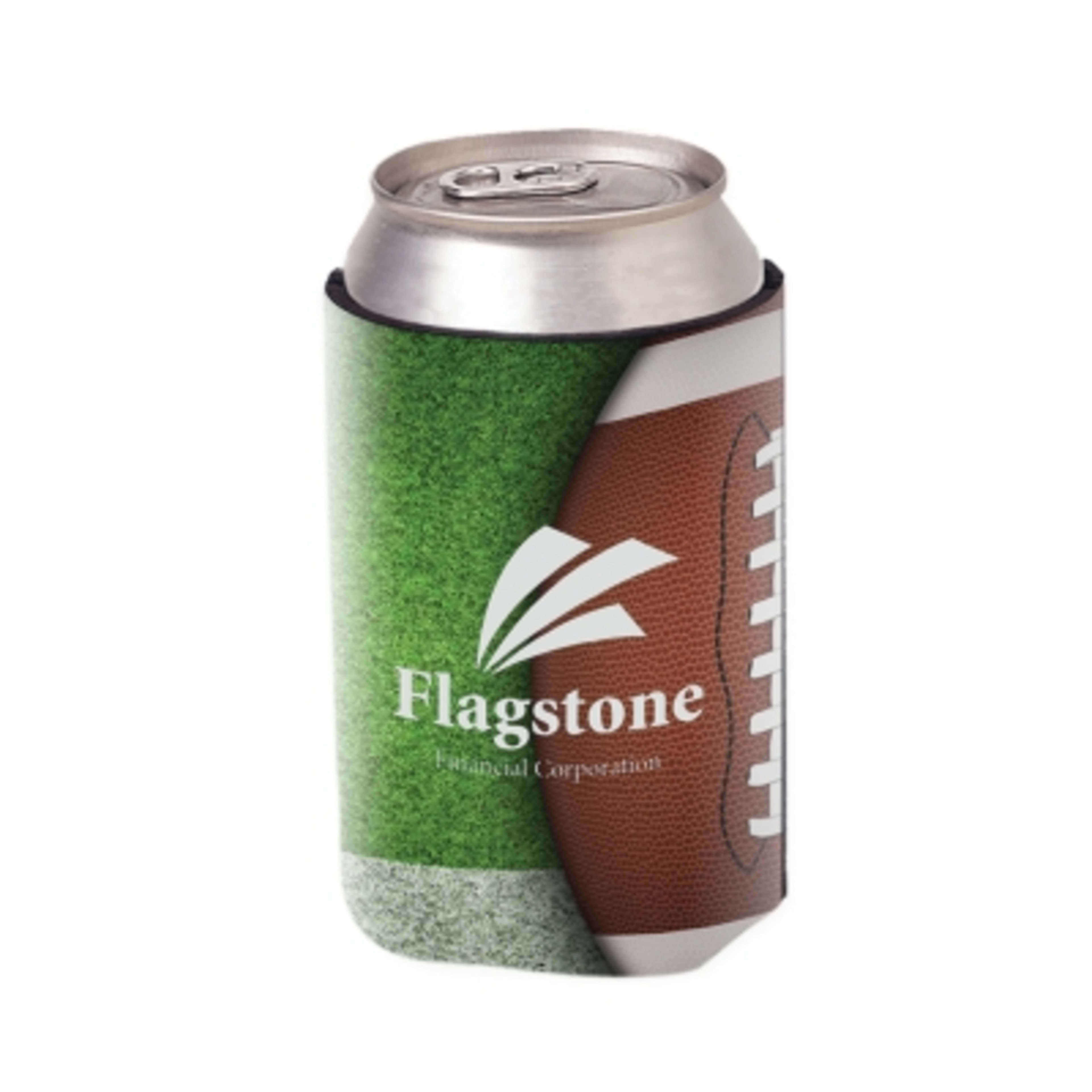 Custom Foam Koozie with Stock Designs - 4 in - White - 4CP Football 1 - product view 17