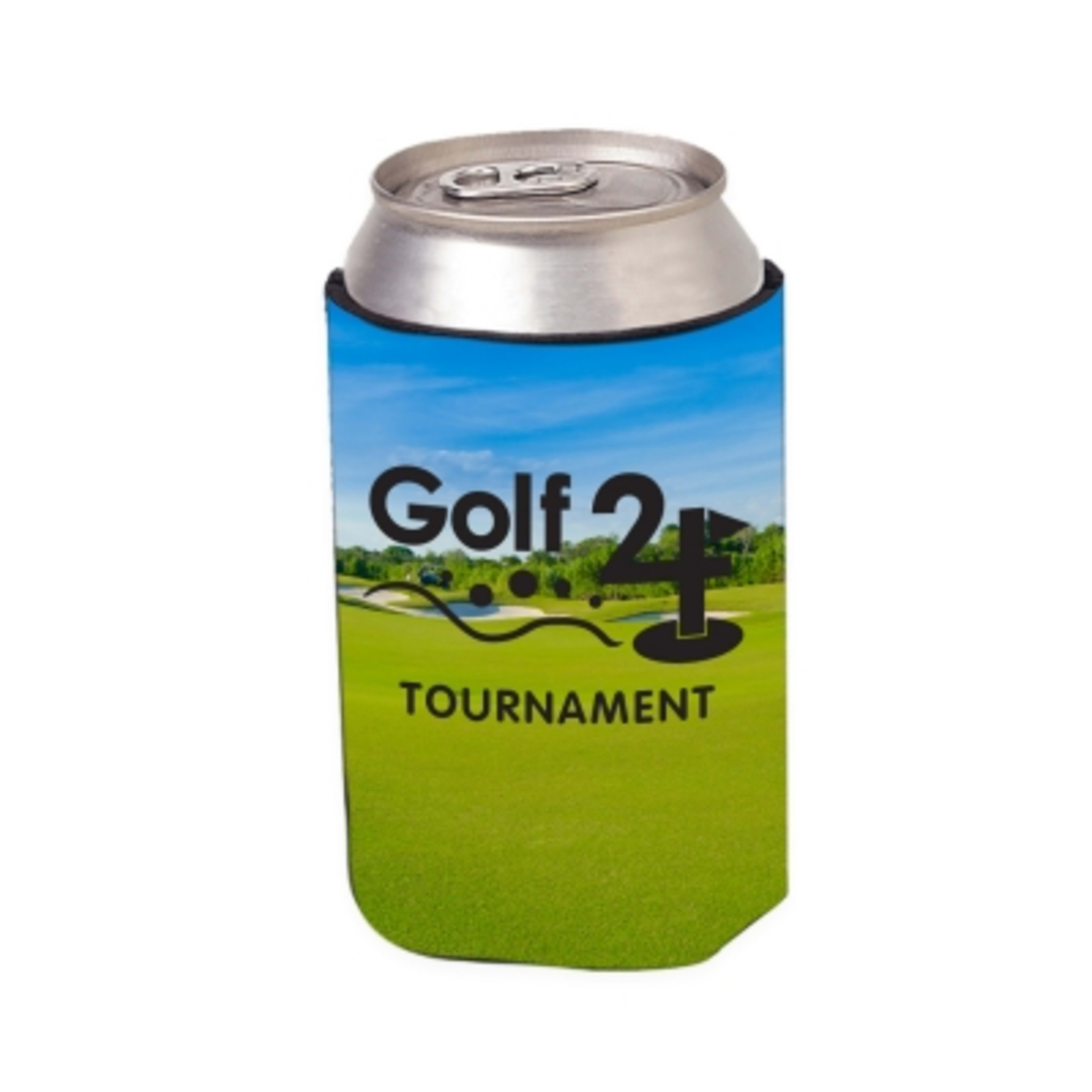 Custom Foam Koozie with Stock Designs - 4 in - White - 4CP Golf 3 - product view 22