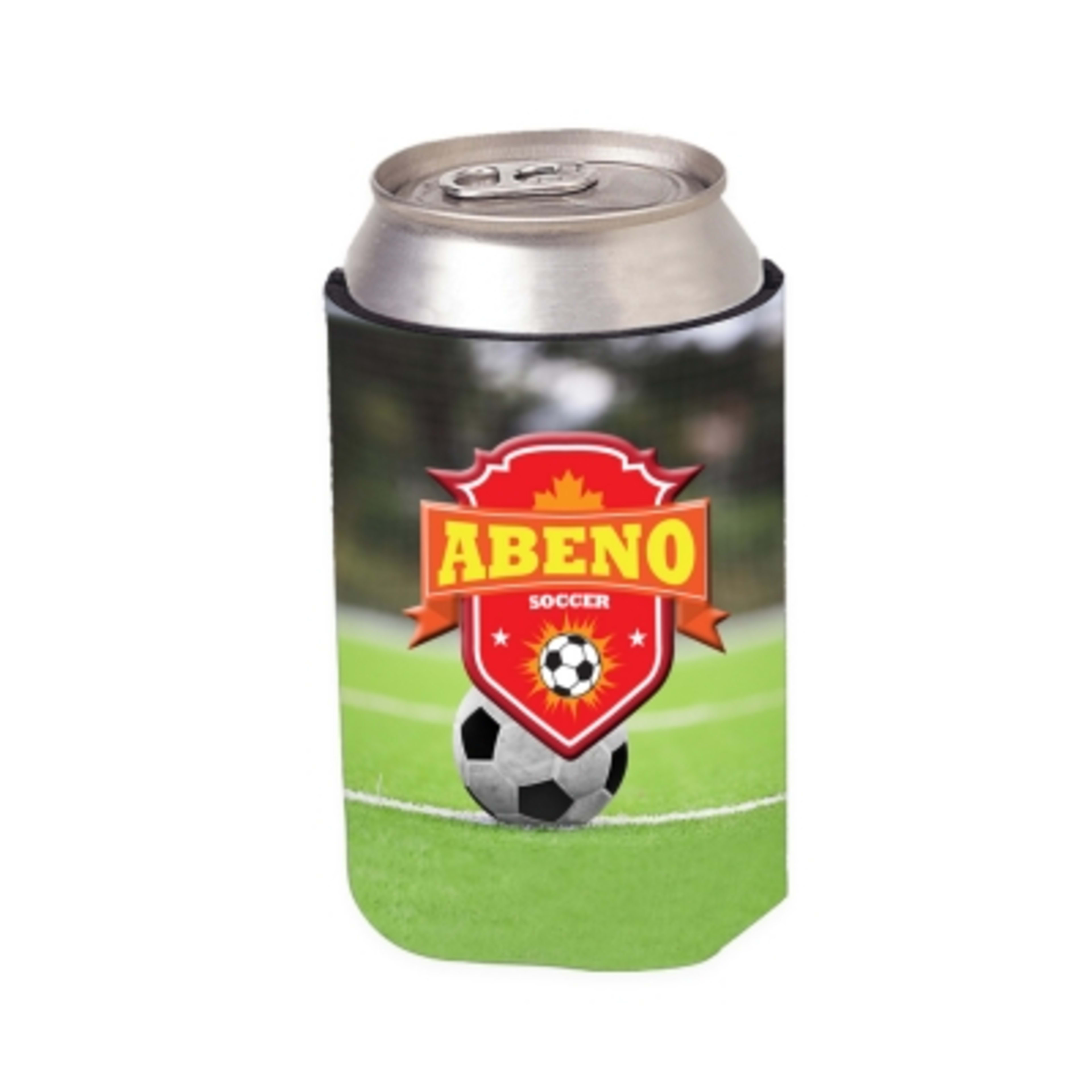 Custom Foam Koozie with Stock Designs - 4 in - White - 4CP Soccer 1 - product view 31