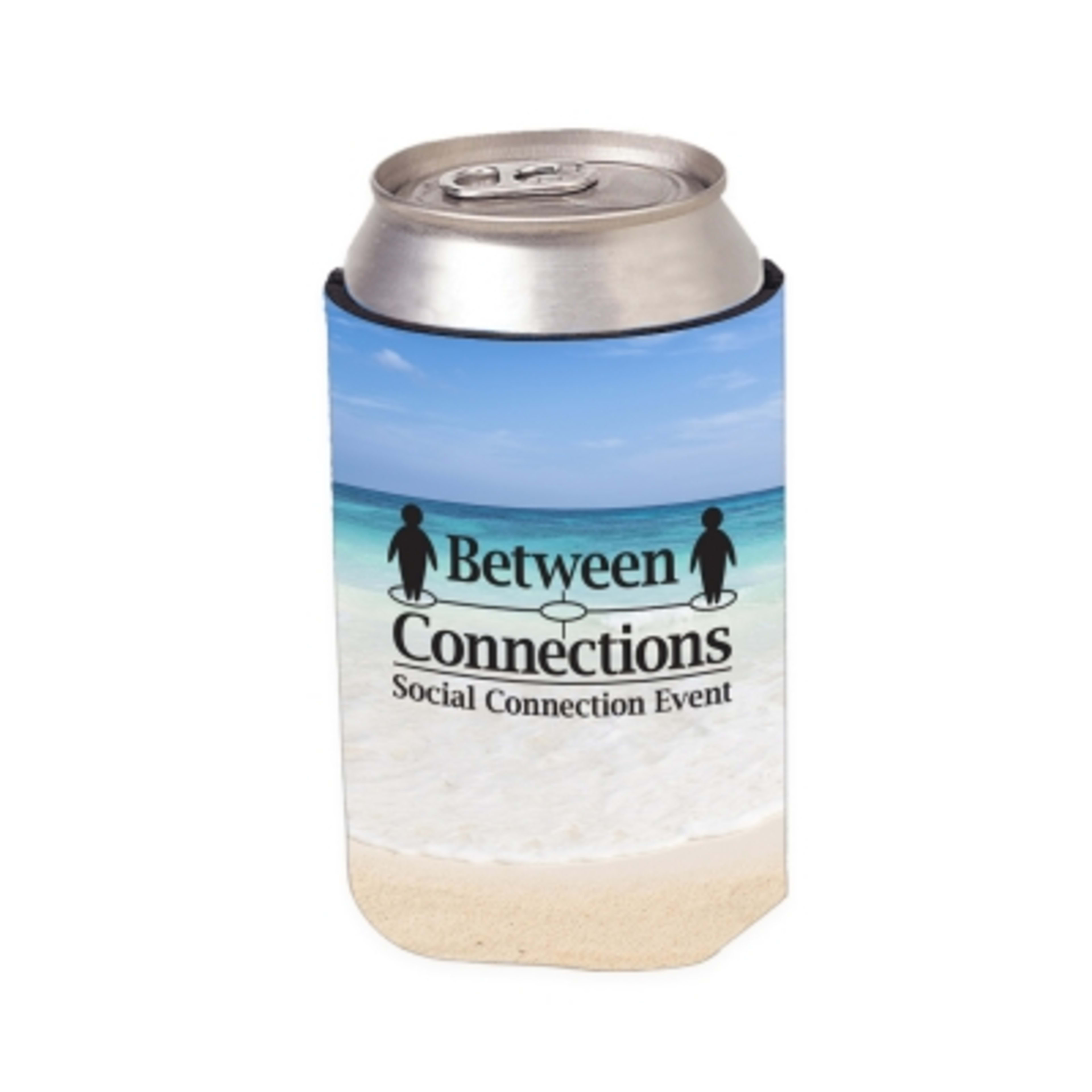 Custom Foam Koozie with Stock Designs - 4 in - White - 4CP Summer 3 - product view 35