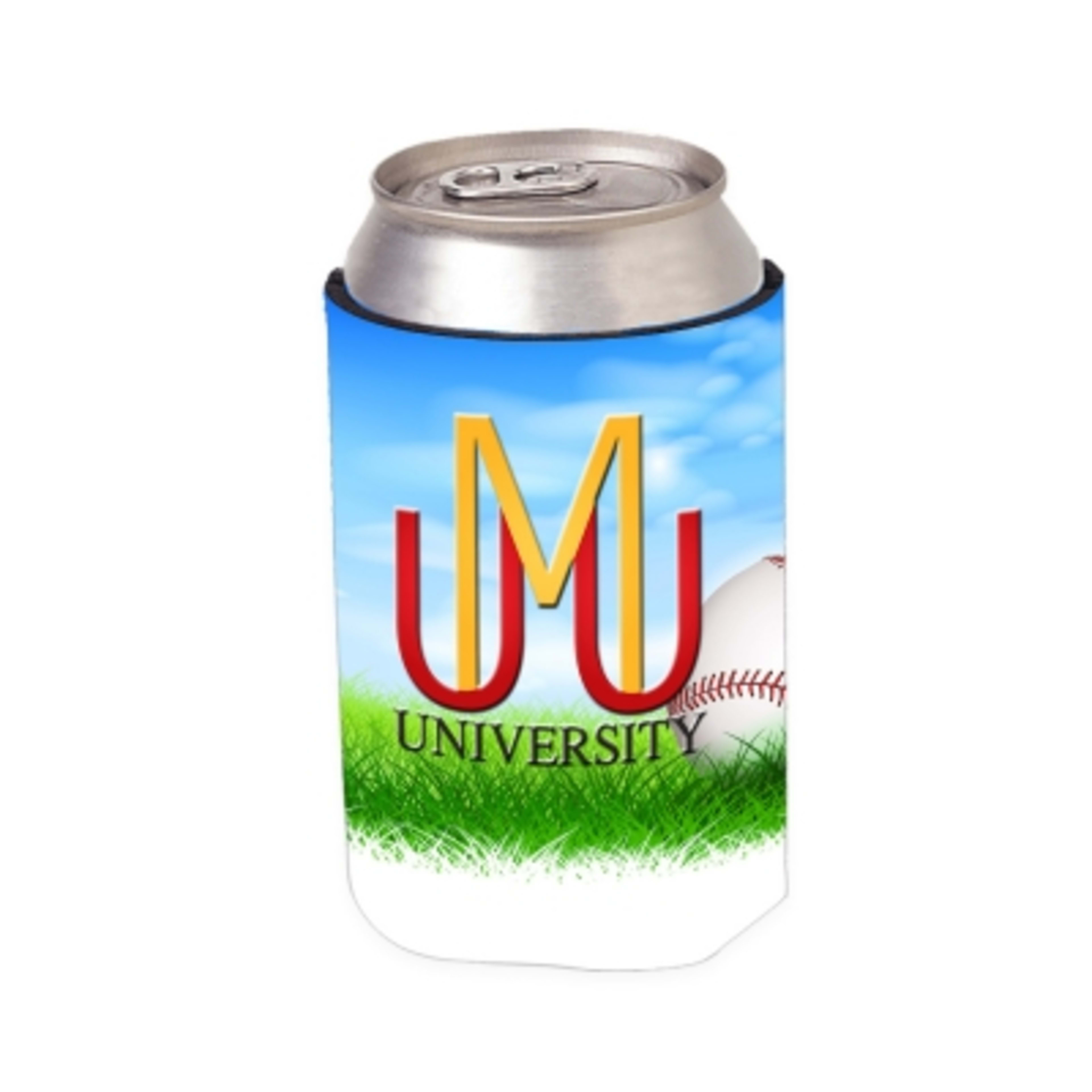 Custom Foam Koozie with Stock Designs - 4 in - White - 4CP Baseball 1 - product view 8