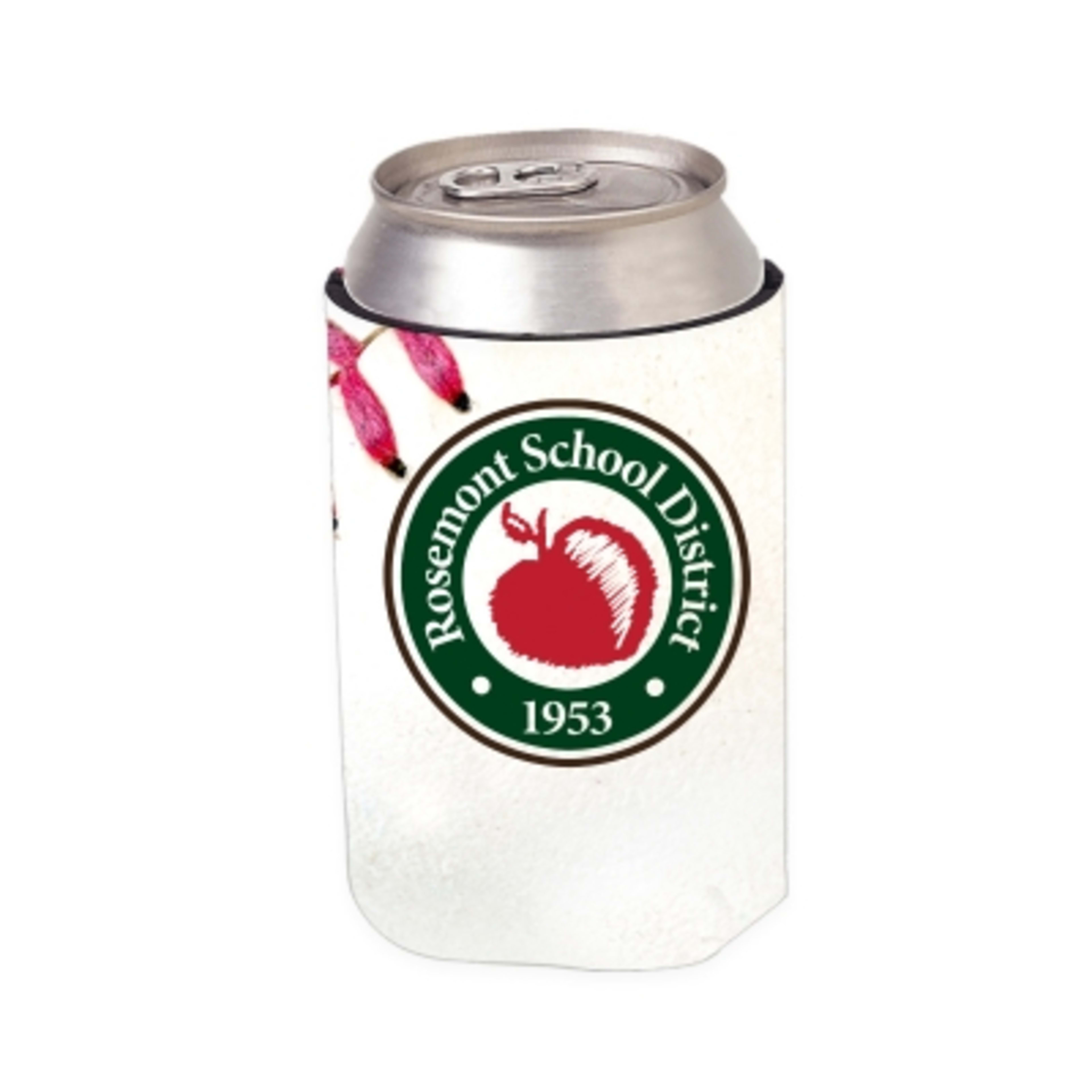 Custom Foam Koozie with Stock Designs - 4 in - White - 4CP Baseball 2 - product view 9