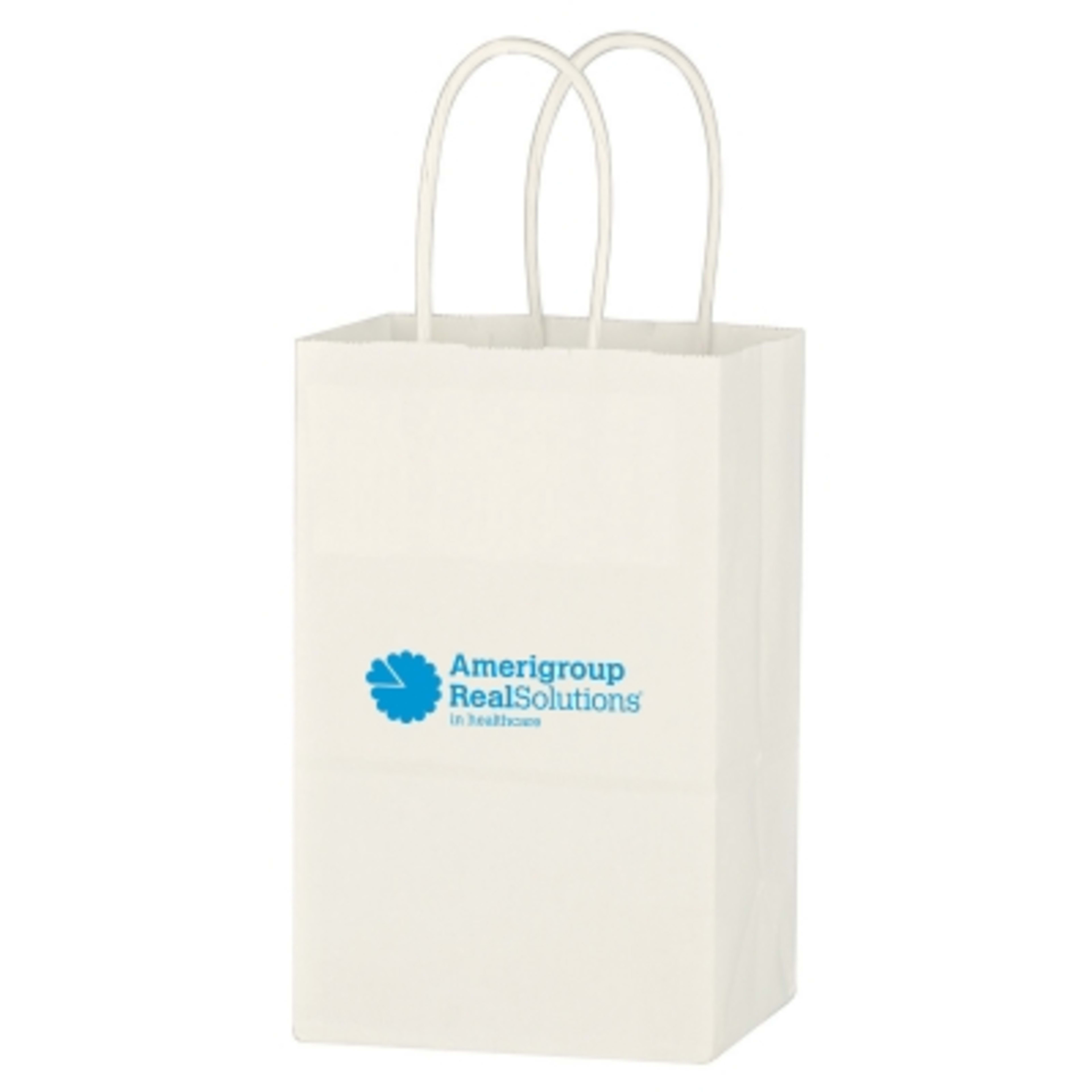 Paper Shopping Bag with Twisted Handles - 5.25 x 8.25 in - Group Shot - product view 2