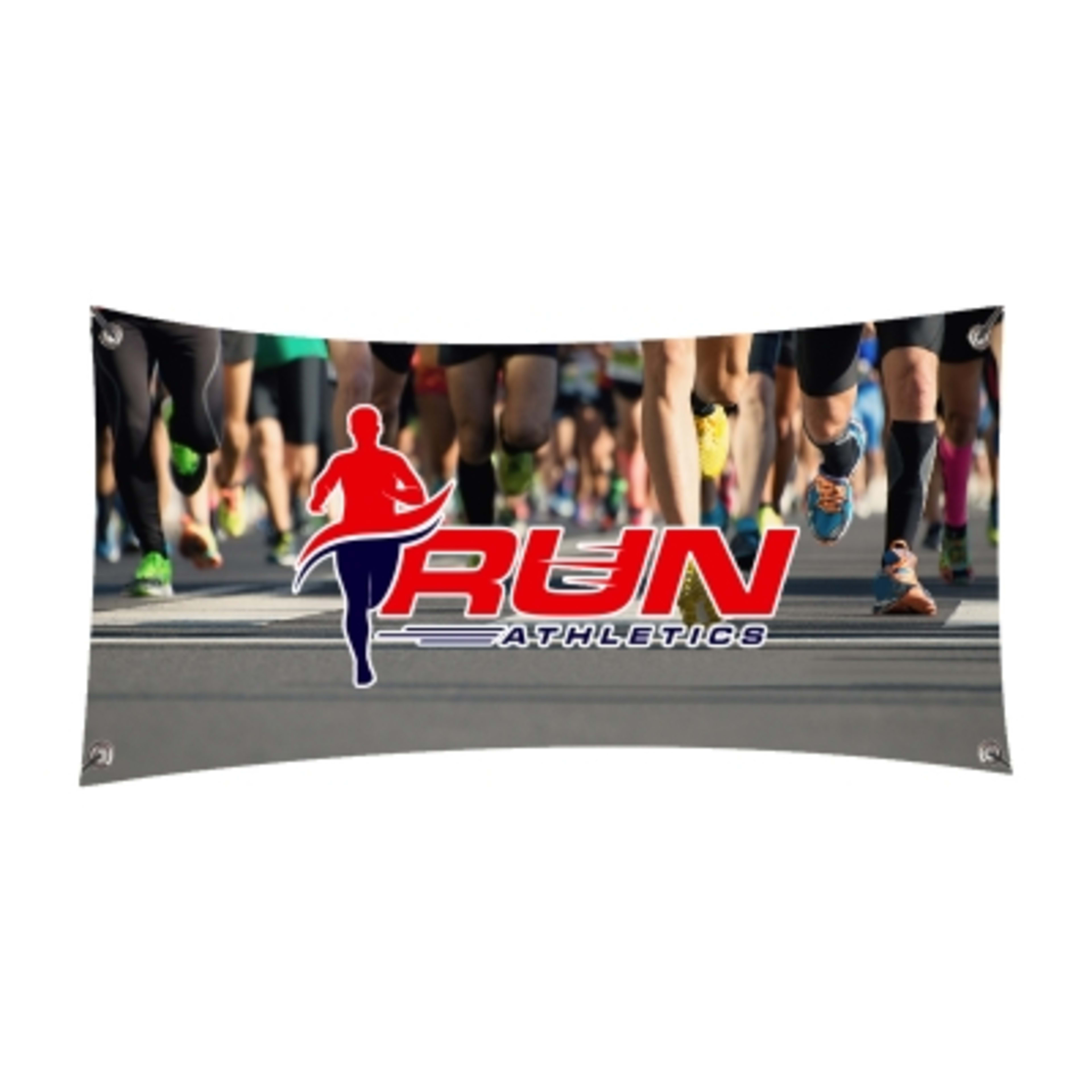Custom Vinyl Banner with Grommets - 3 x 10 ft - Group Shot - promotional product with custom logo