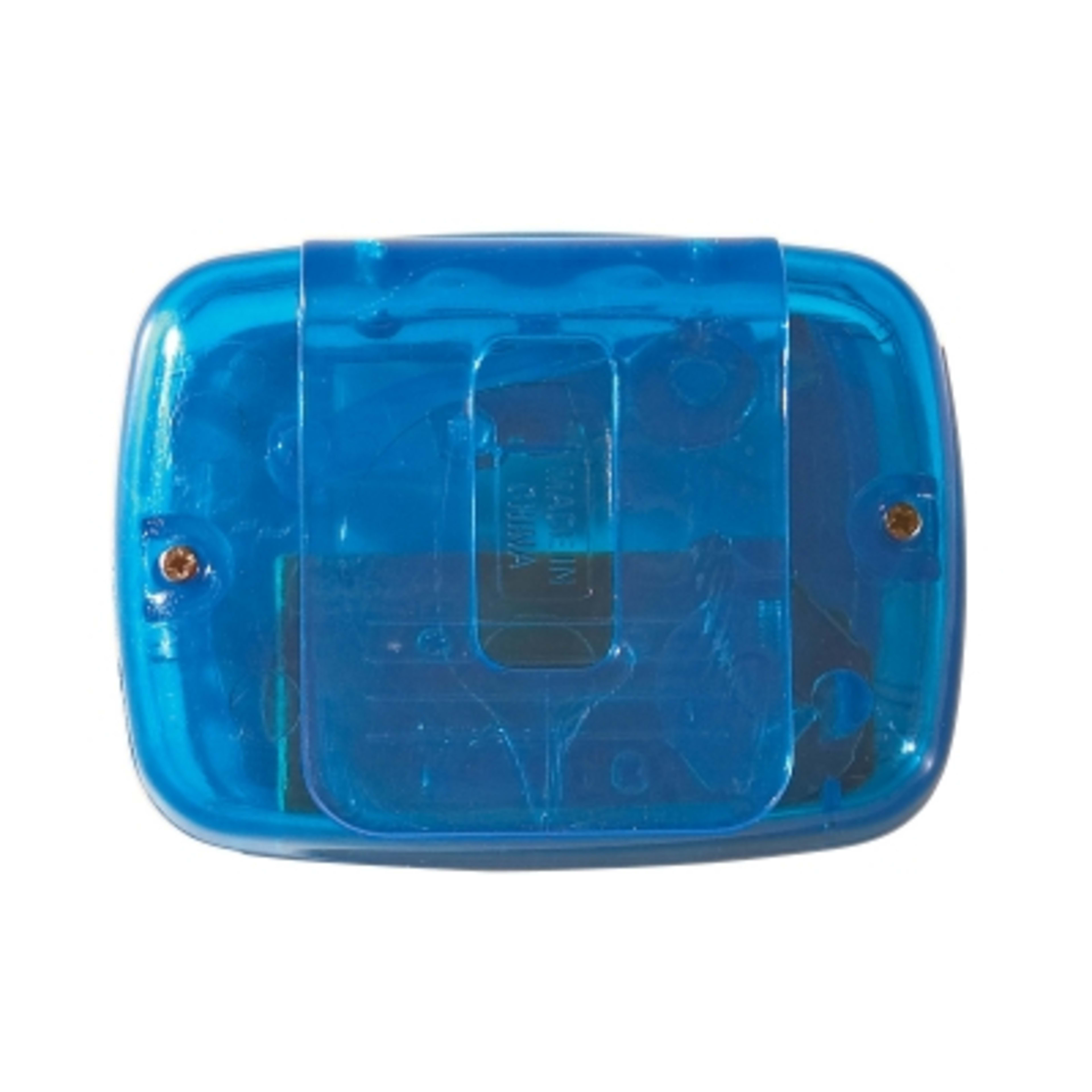 Digital Pedometer with Belt Clip - 1.9 x 1.4 in - TRN/Blue - Back - product view 2