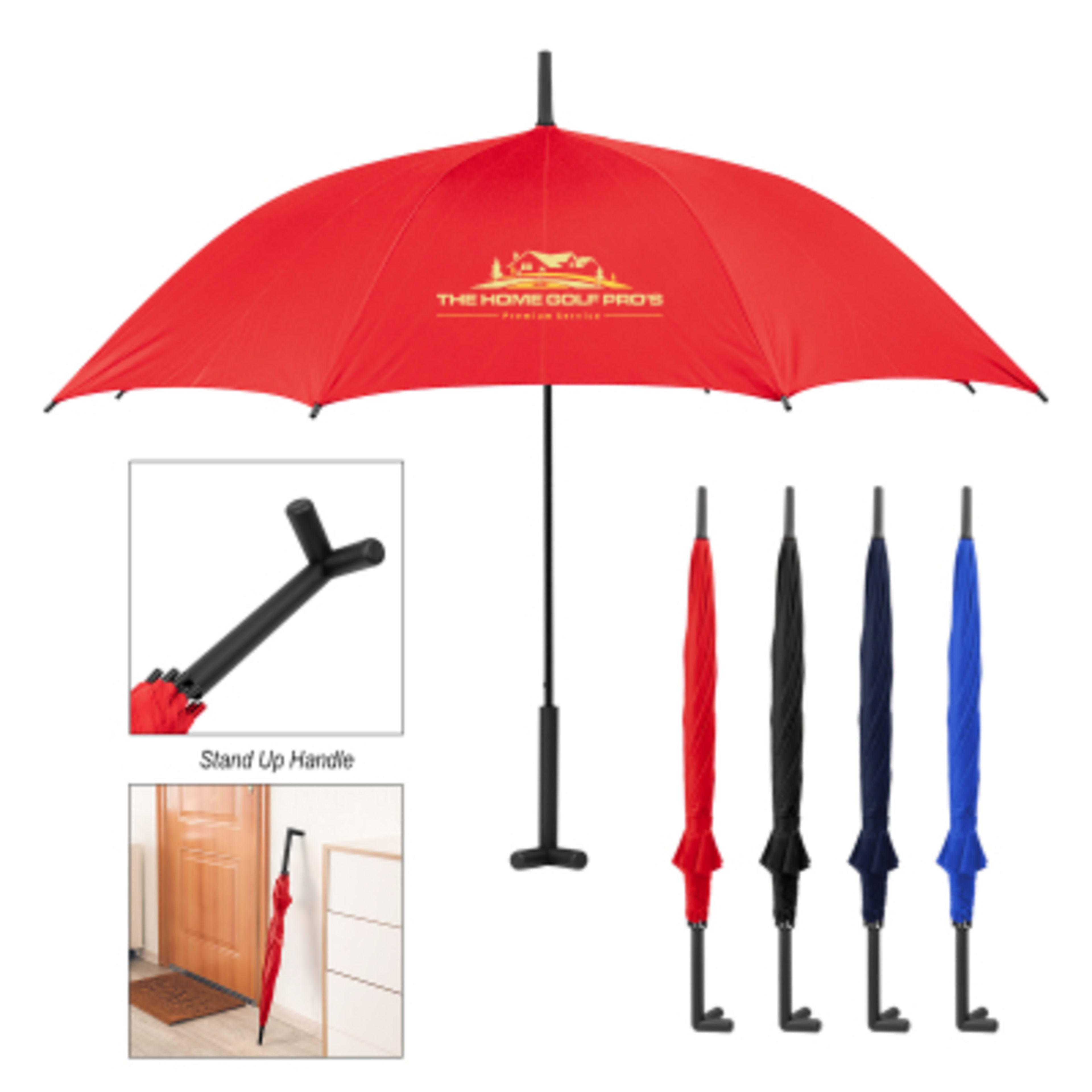 Umbrella Auto Open with Prop Stand - 46 in Arc - Group Shot - product view 3