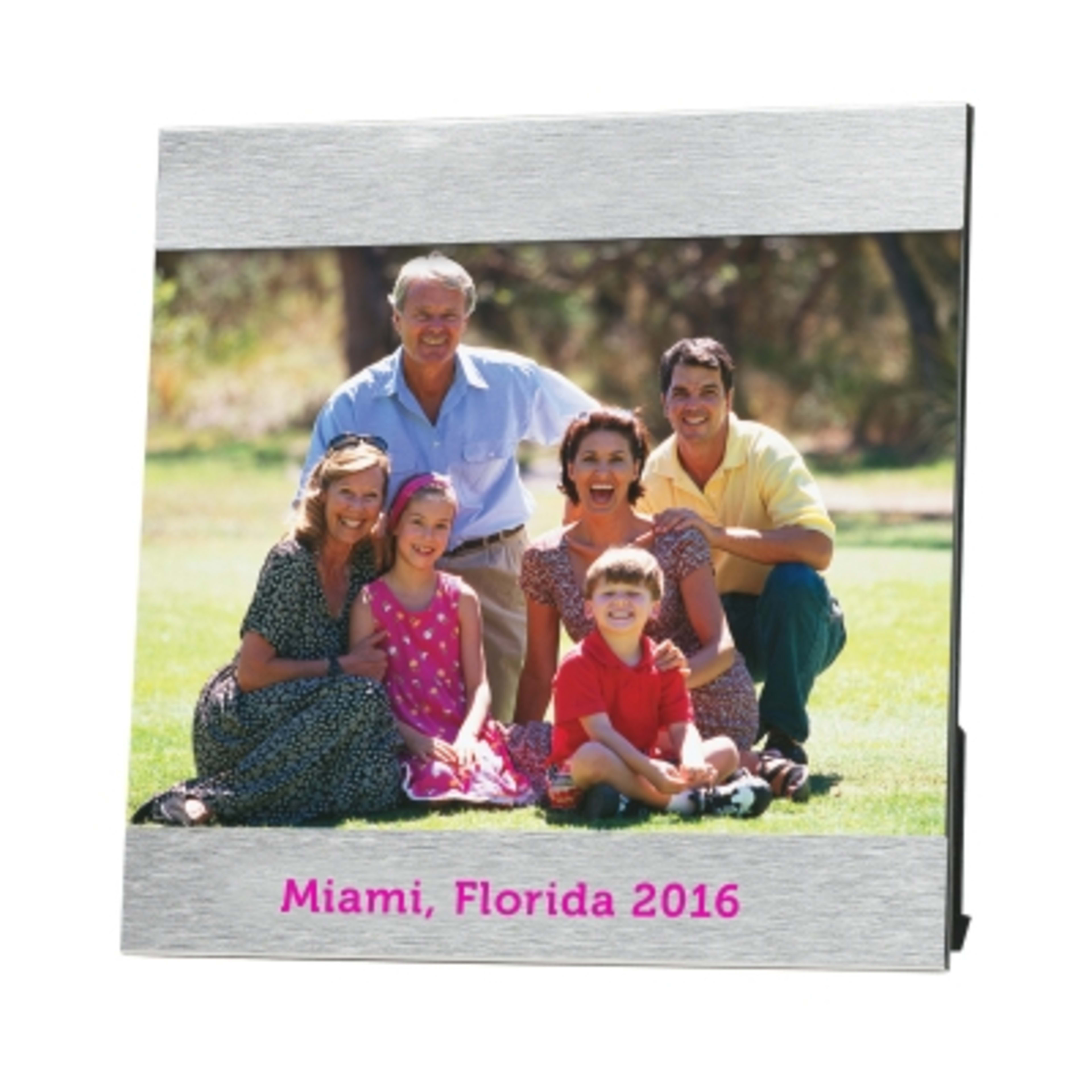 Photo Frame Aluminum Élan Style - 4 x 6 in - Silver - Silkscreen - product view 6