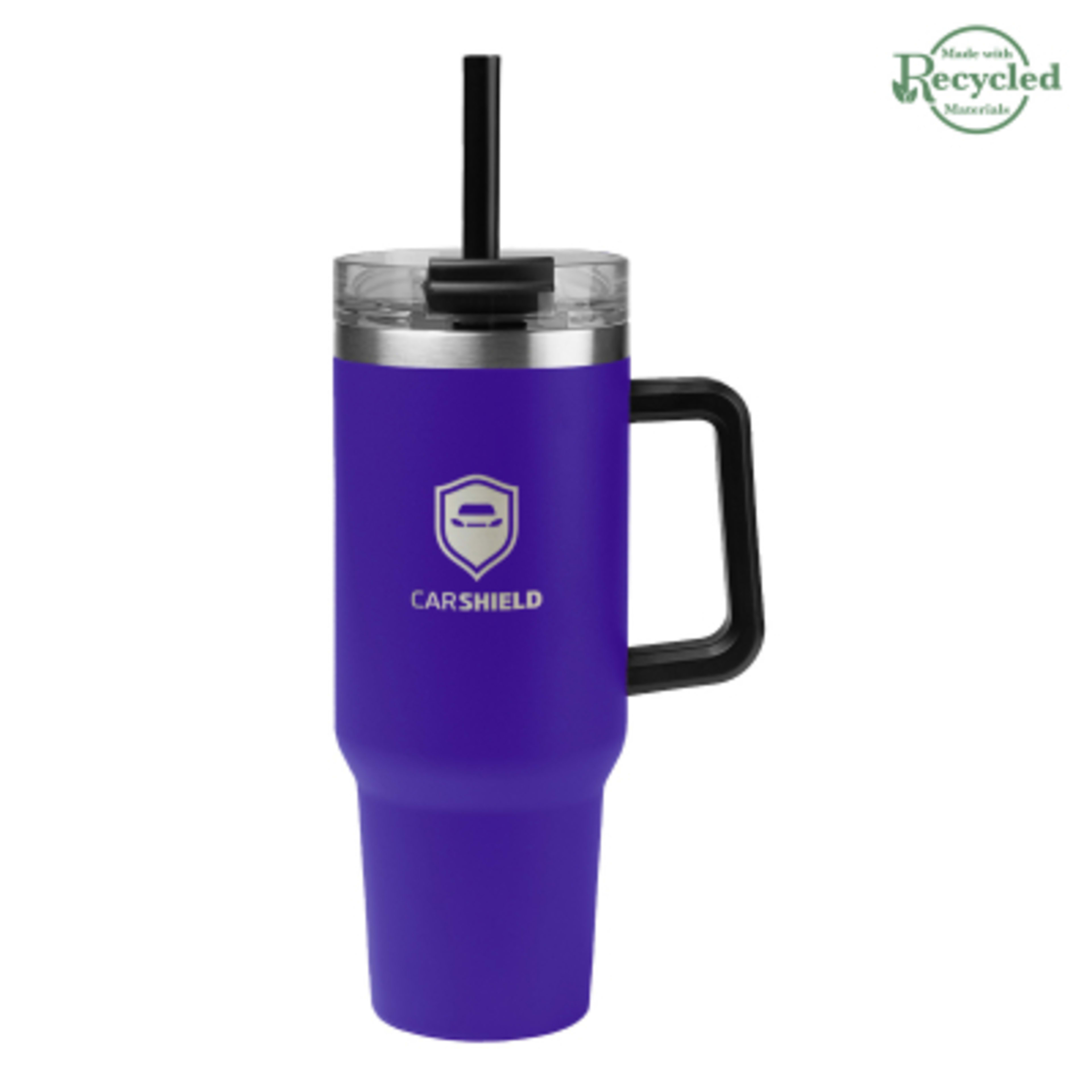 Tumbler Stainless Steel Intrepid Handle - 40 oz - Purple - Laser - product view 16