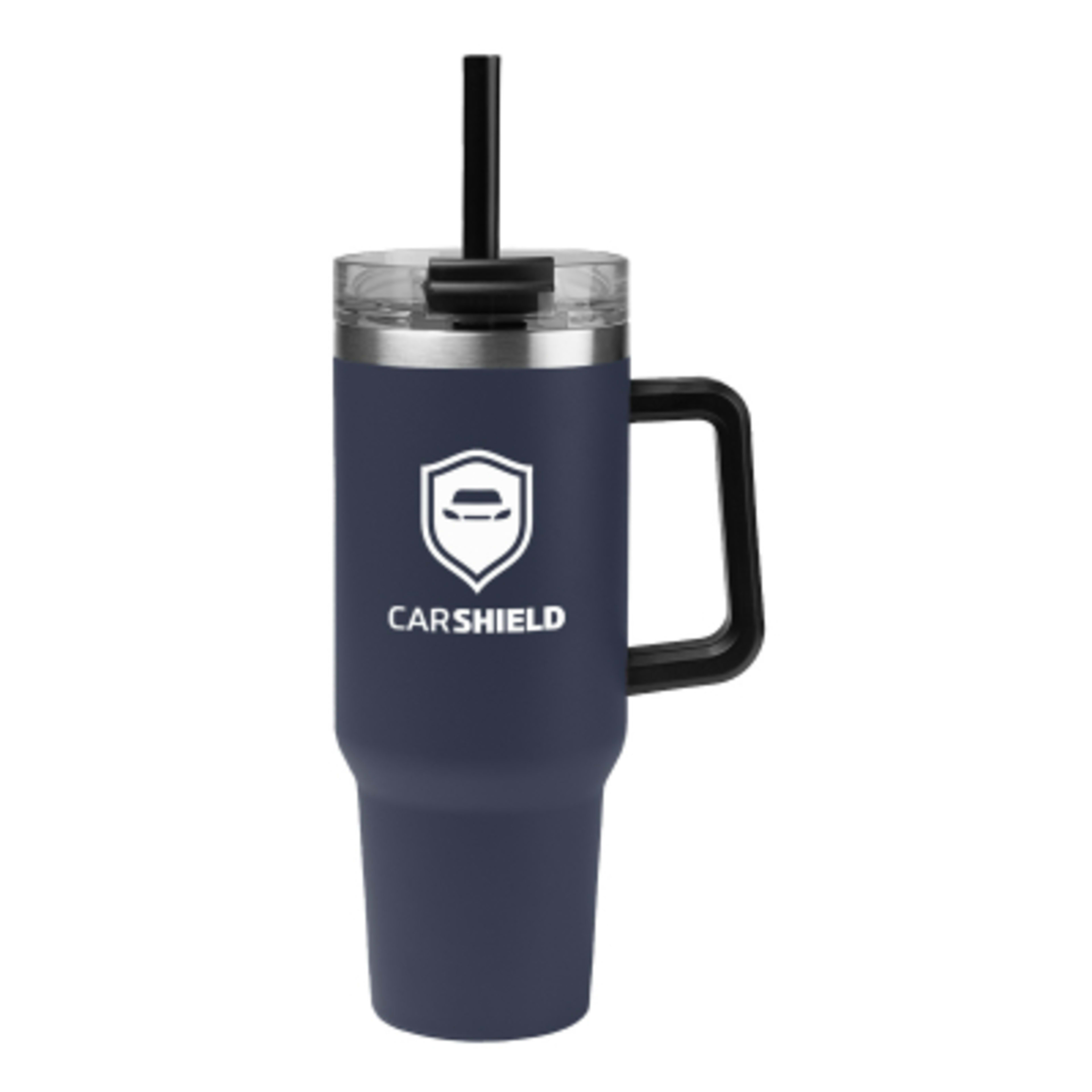 Tumbler Stainless Steel Intrepid Handle - 40 oz - Navy - Silkscreen - product view 6