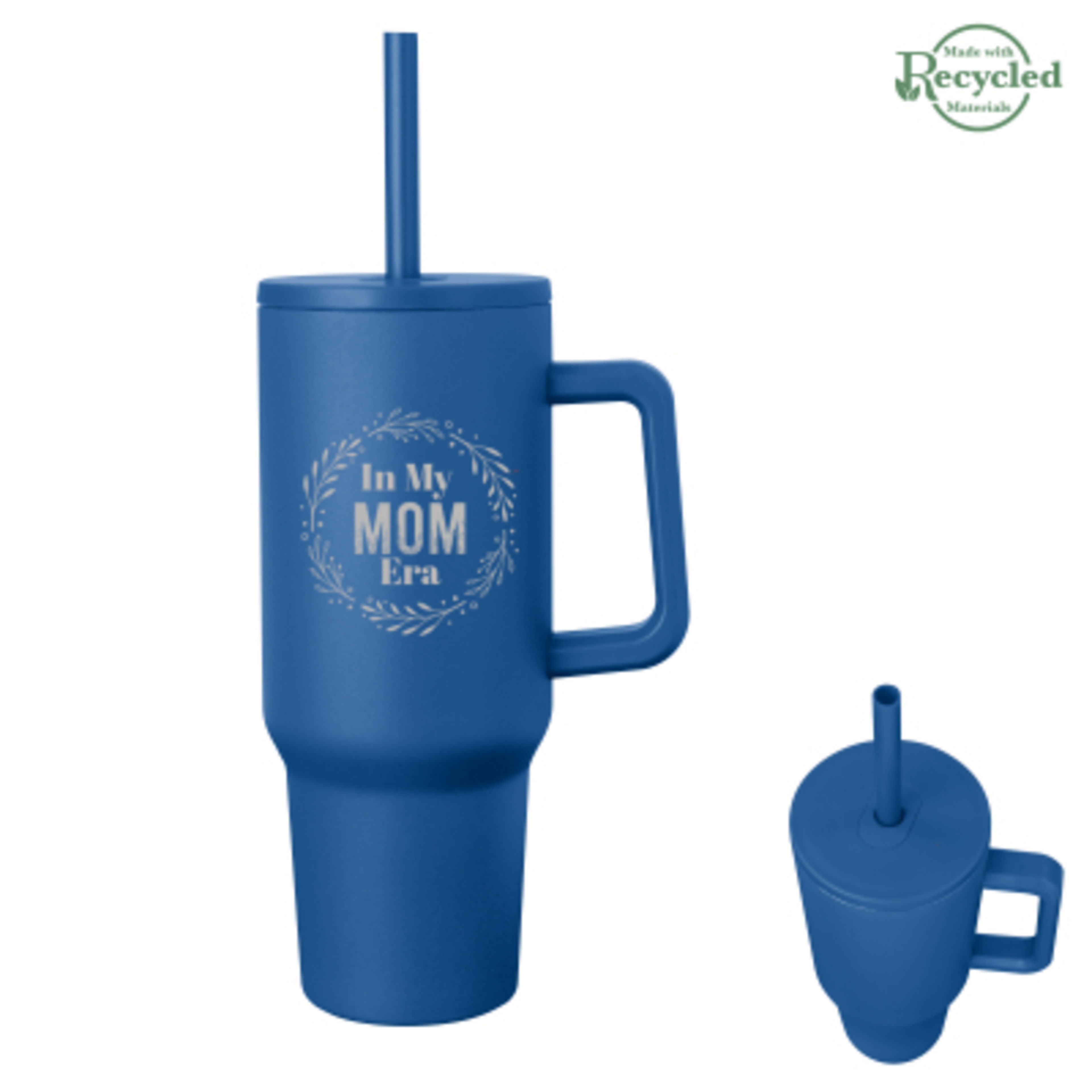 Tumbler Stainless Steel Jackson Intrepid Handle - 40 oz - Royal - Silkscreen - product view 1