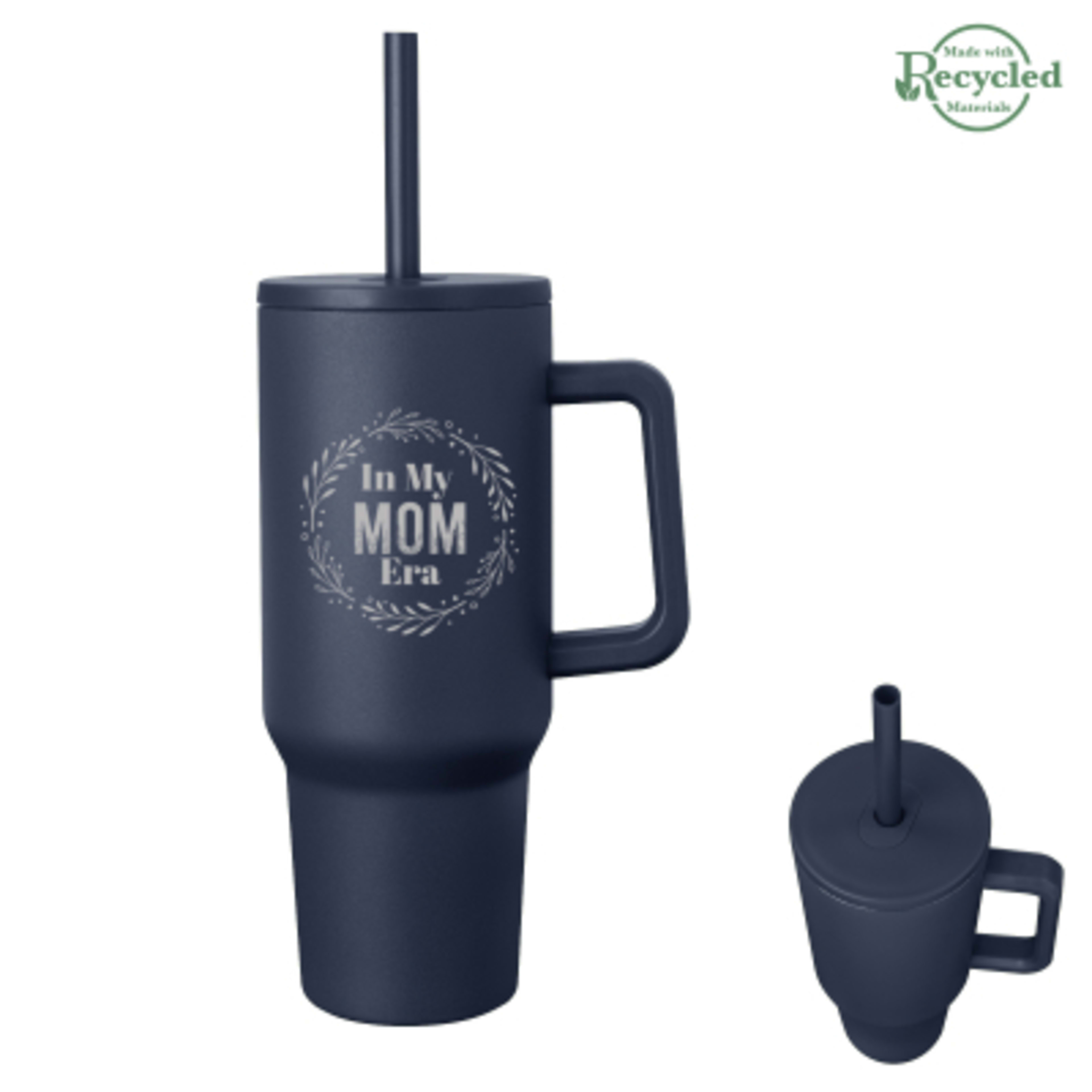 Tumbler Stainless Steel Jackson Intrepid Handle - 40 oz - Navy - Silkscreen - product view 5