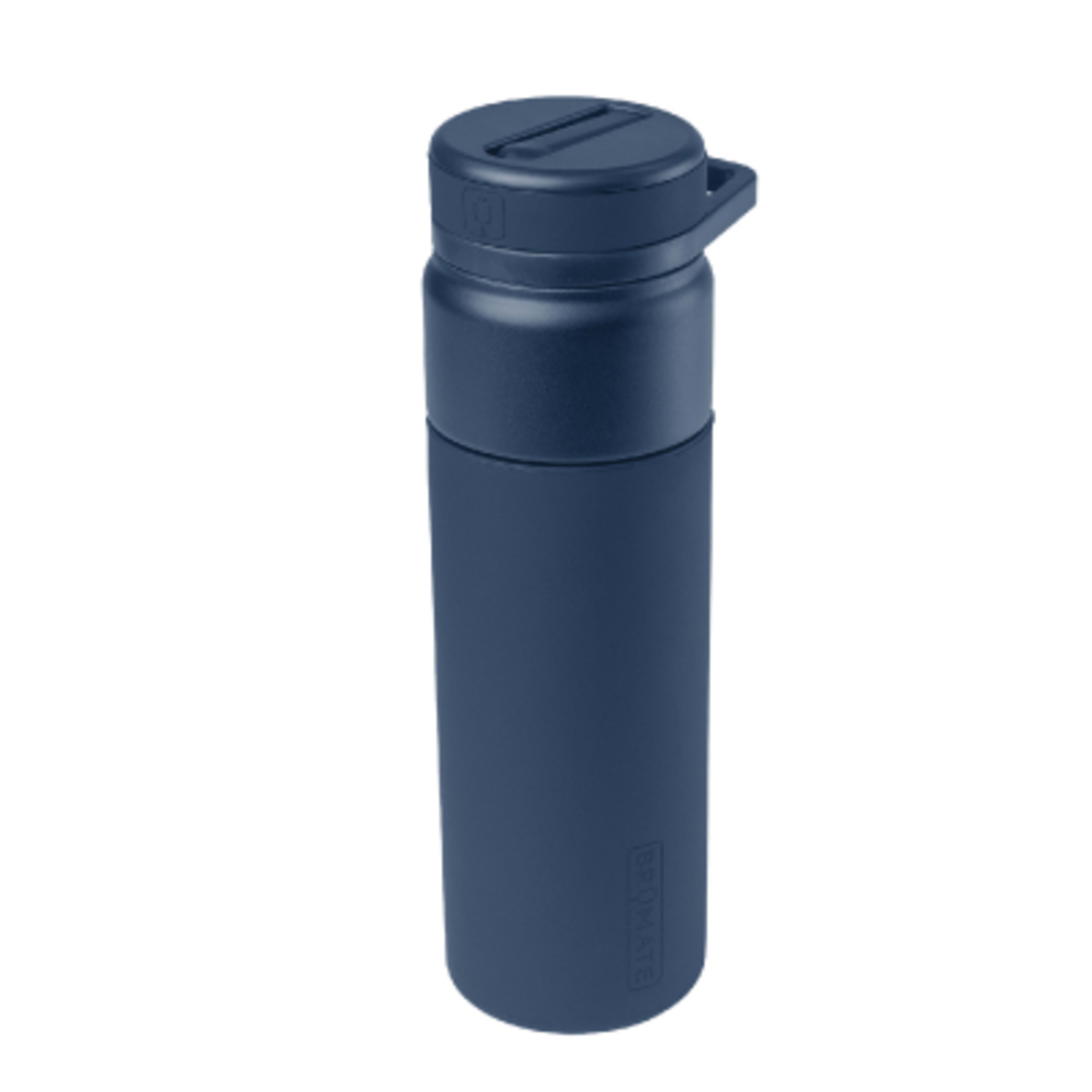 BruMate Rotera Tumbler Silicone Sleeve TwistSip - 25 oz - MAT/Navy - Side - product view 2