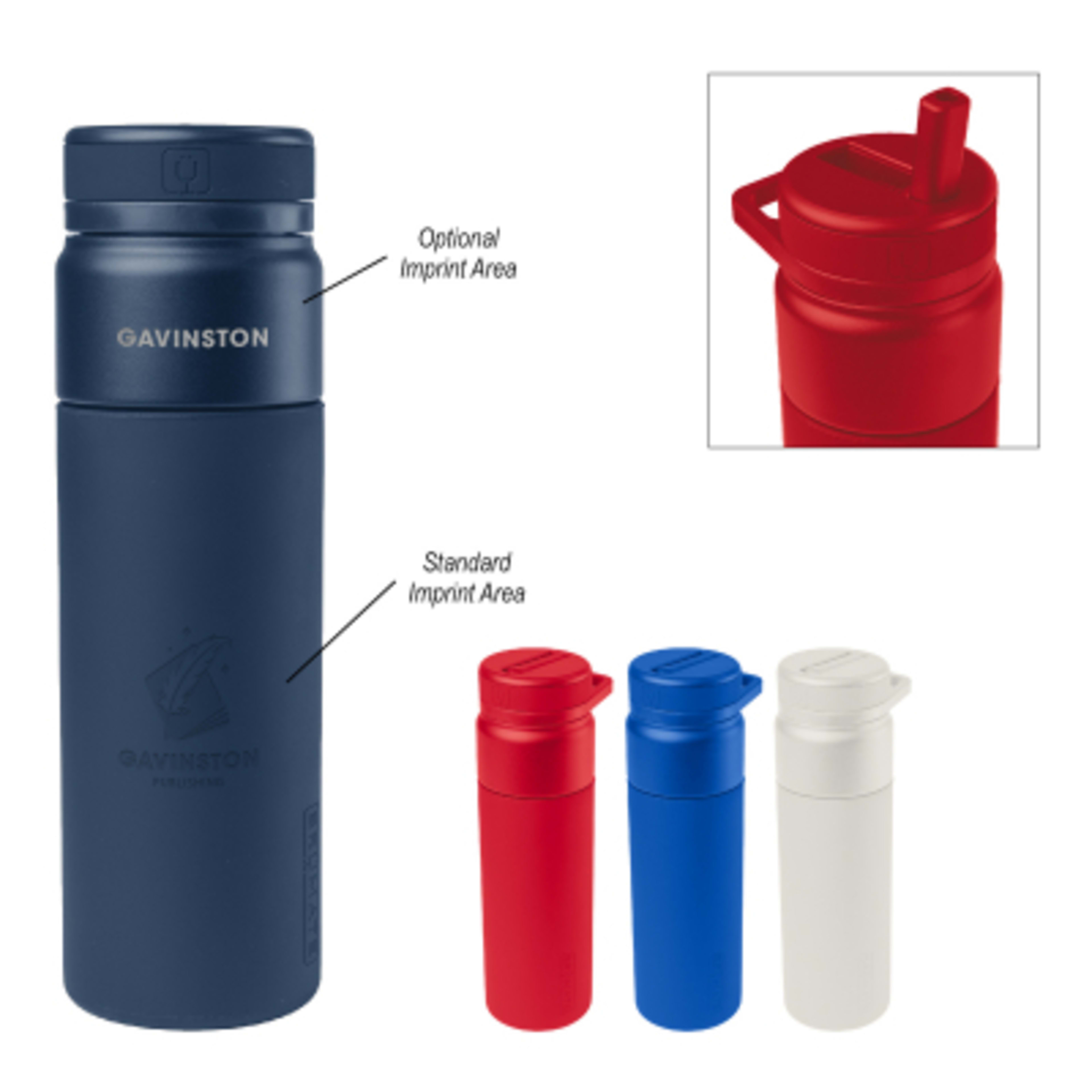 BruMate Rotera Tumbler Silicone Sleeve TwistSip - 25 oz - Group Shot - product view 3