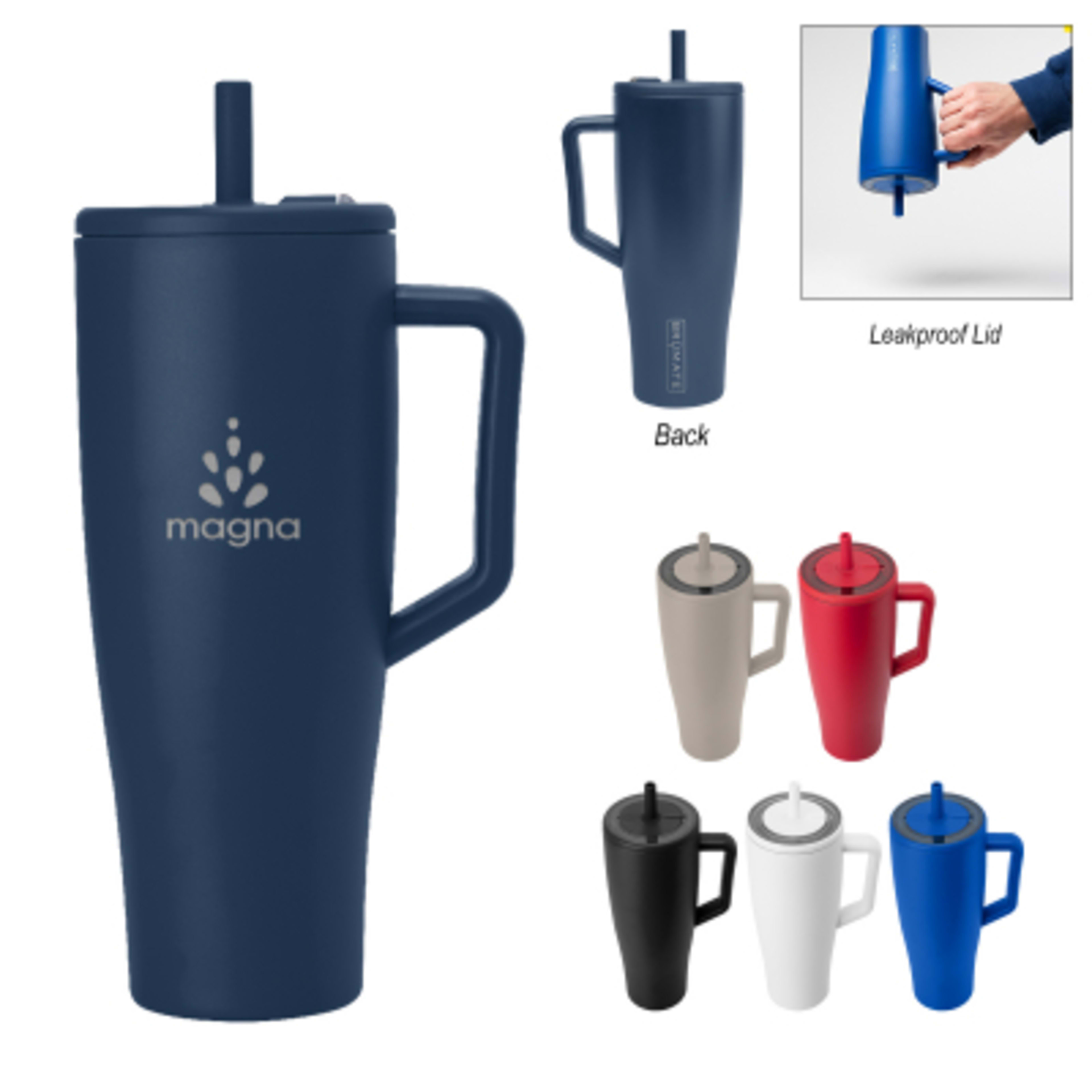 BruMate Era Tumbler Stainless Steel U-Turn Lid - 40 oz - Group Shot - product view 2