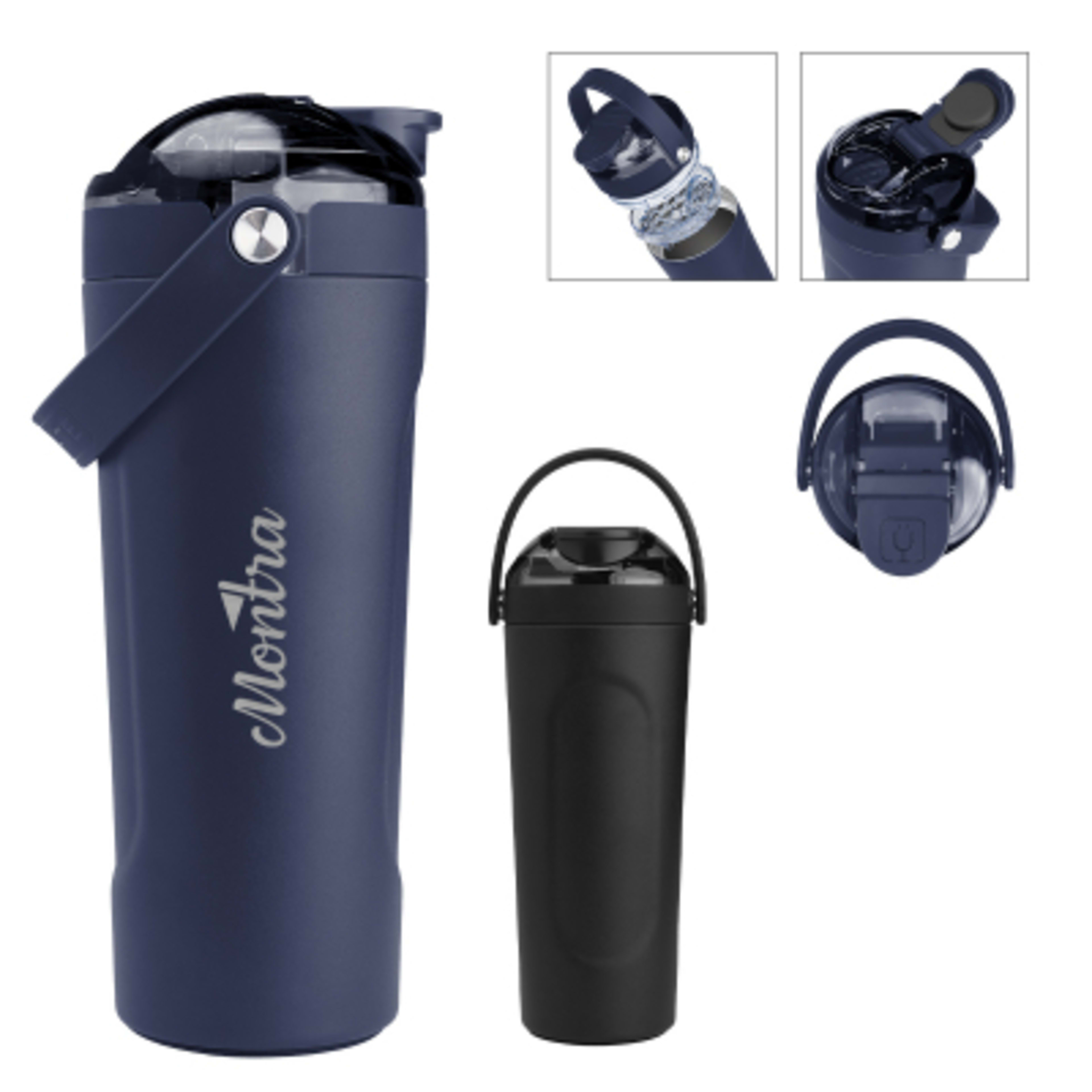 Insulated Shaker Bottle with Agitator - 25 oz - Group Shot - product view 2