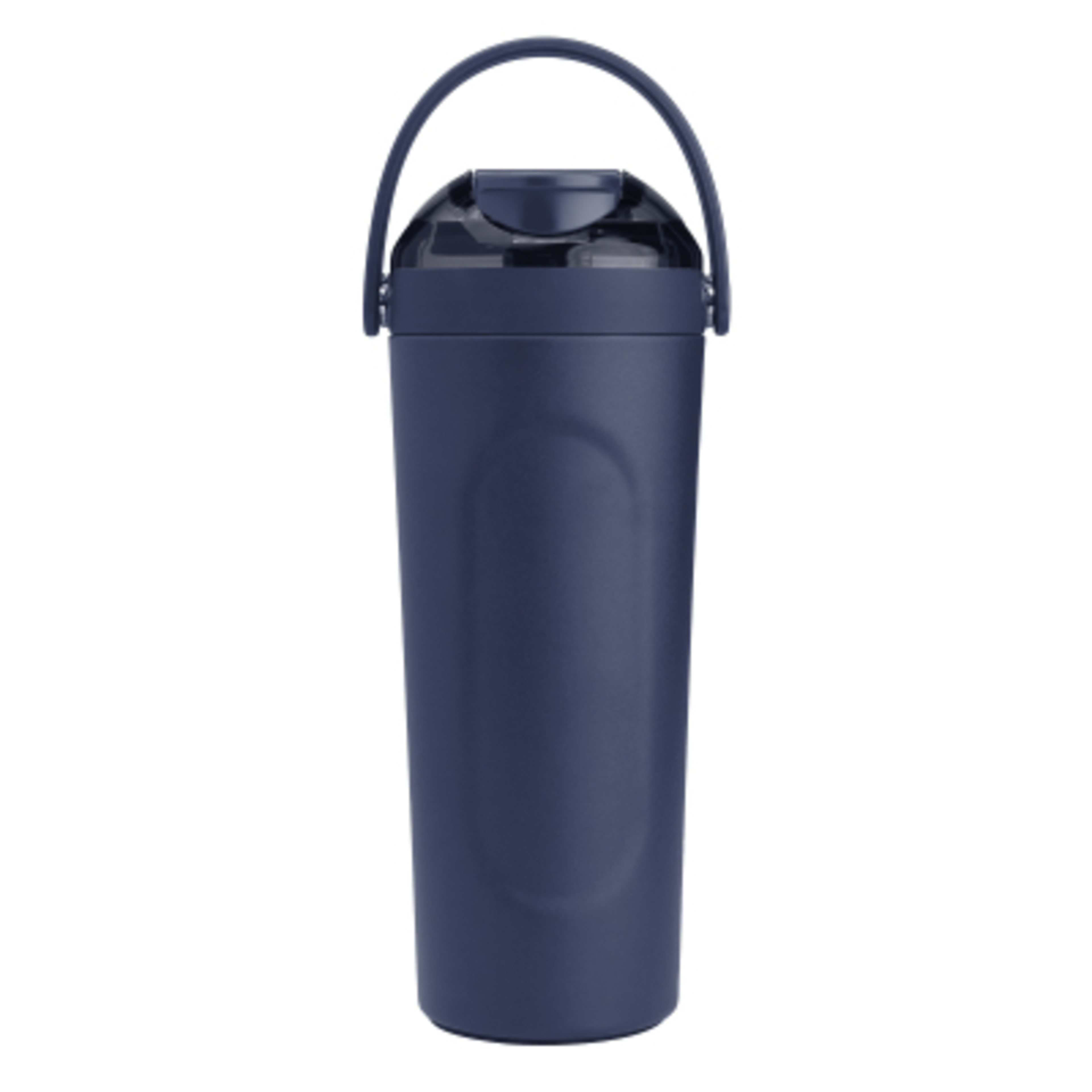 Insulated Shaker Bottle with Agitator - 25 oz - MAT/Navy - Front - product view 5