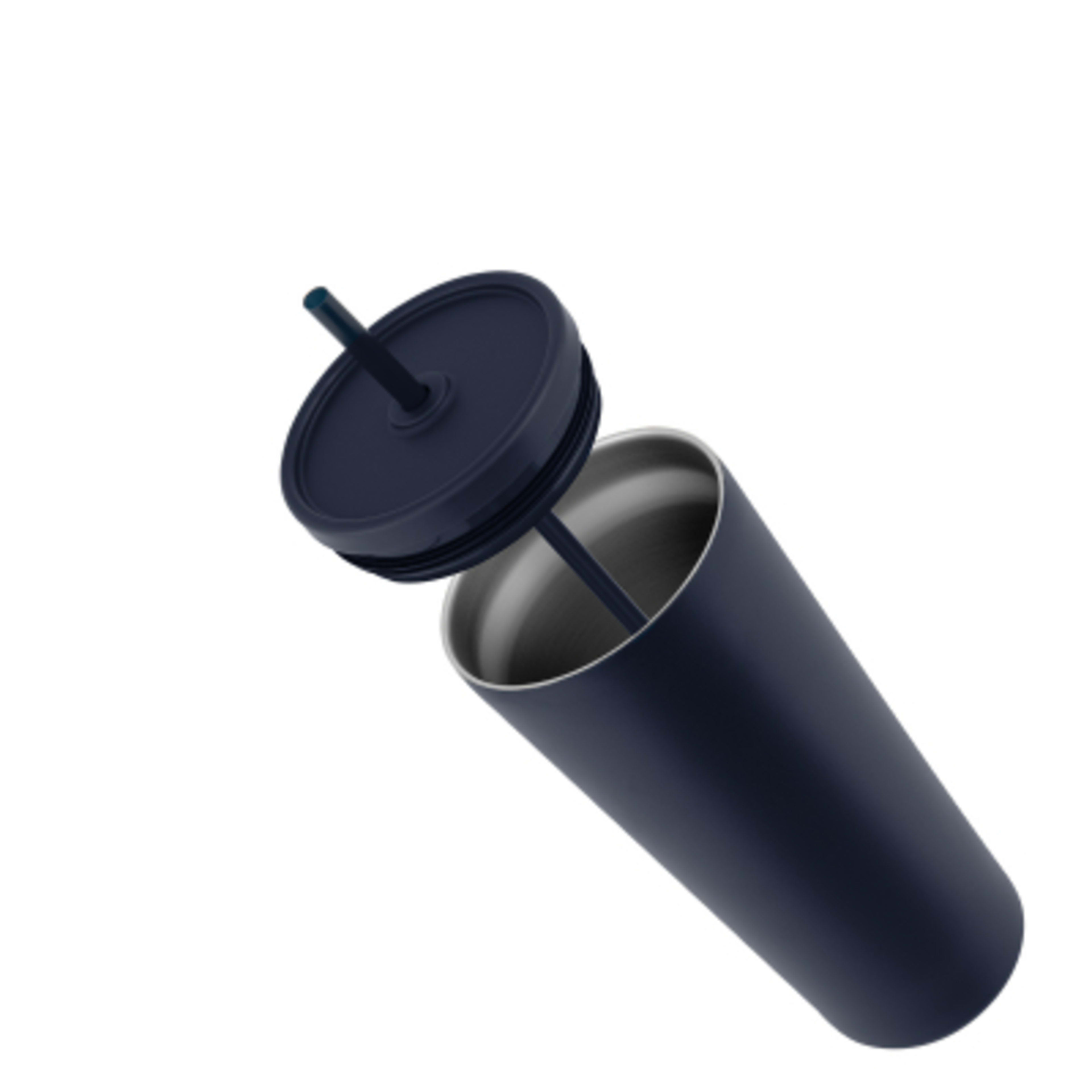 Insulated Tumbler Recycled Stainless Steel - 24 oz - Navy - Parts - product view 13