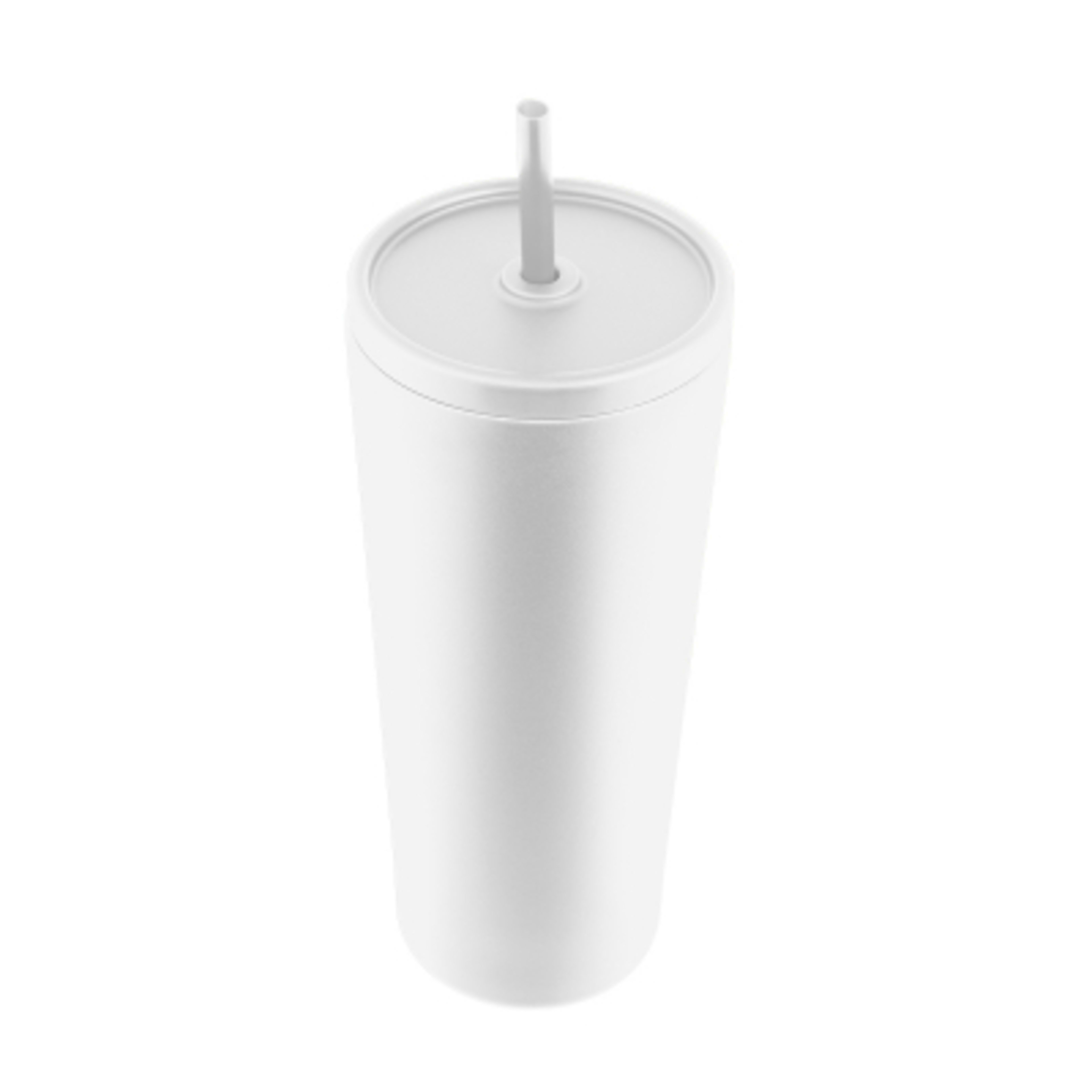 Insulated Tumbler Recycled Stainless Steel - 24 oz - White - Angle - product view 15